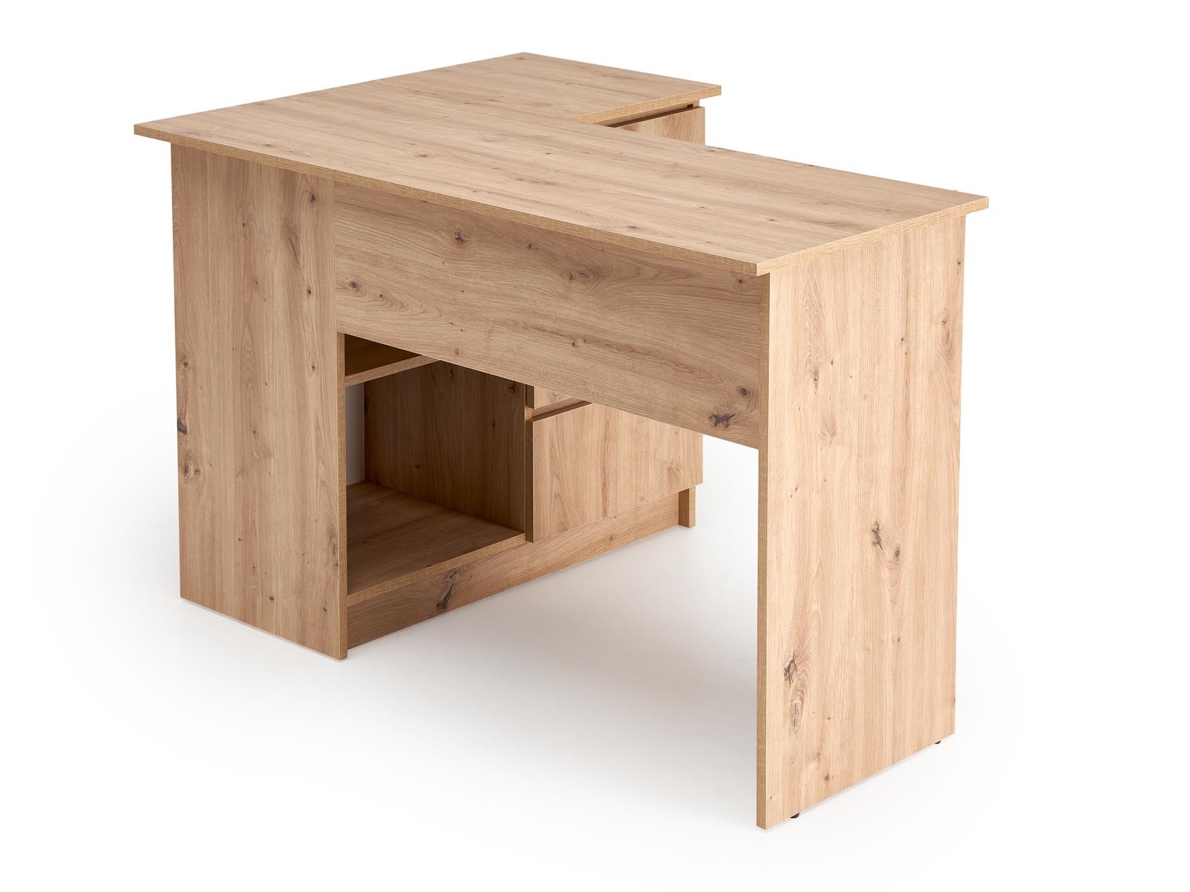 Mesa de ordenador esquinera Houston 1950 (Roble Artisan)