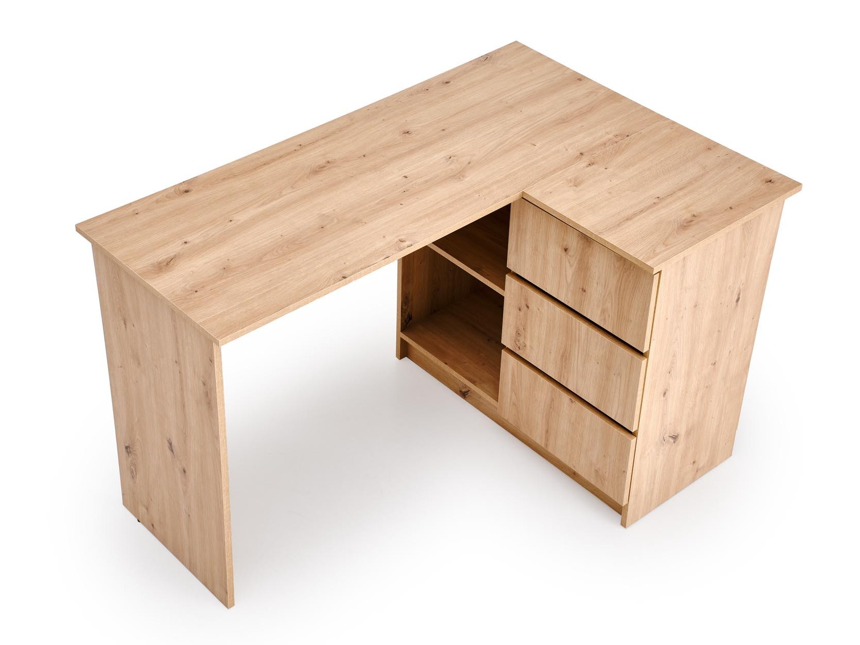 Mesa de ordenador esquinera Houston 1950 (Roble Artisan)