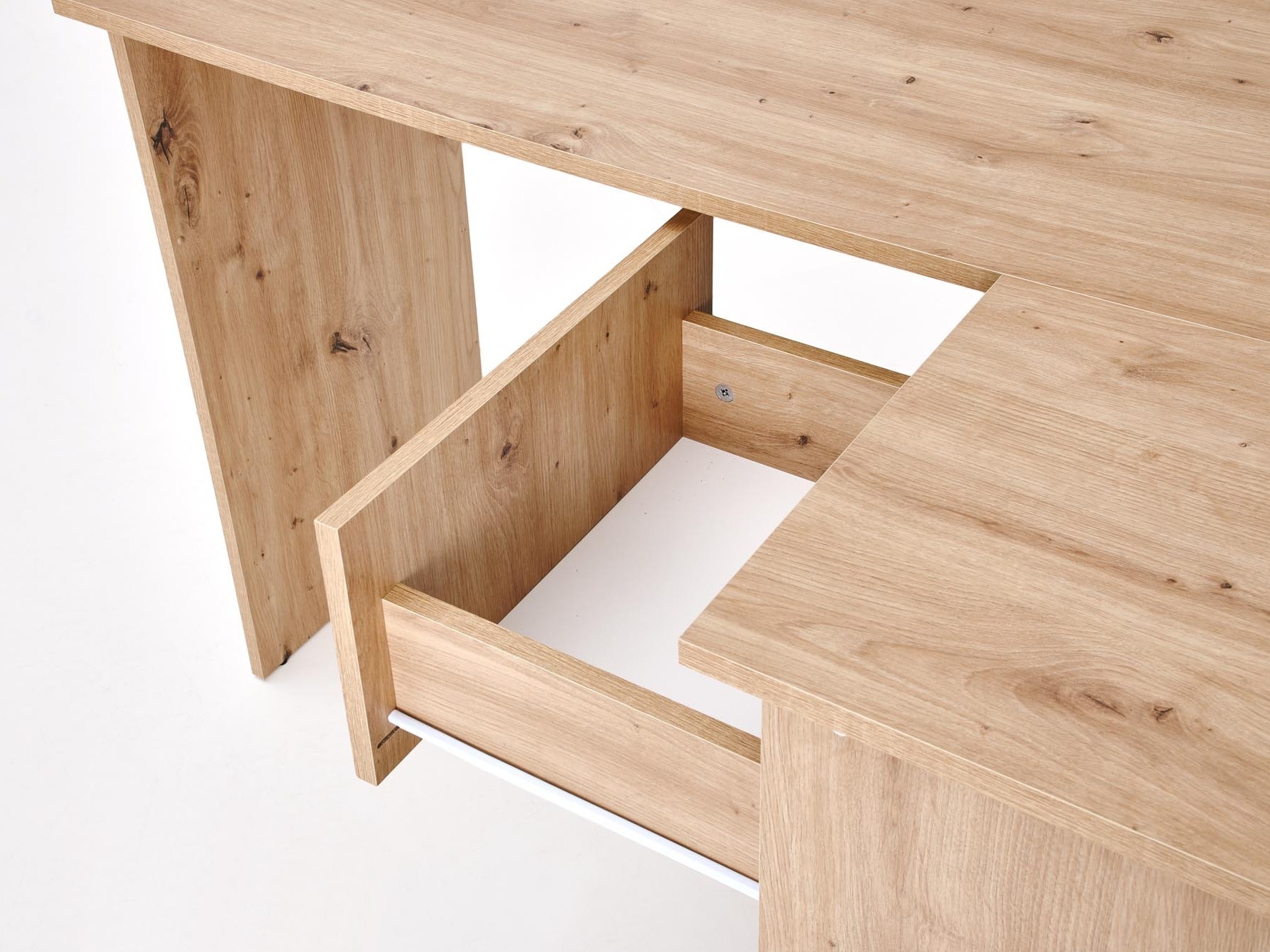 Mesa de ordenador esquinera Houston 1950 (Roble Artisan)