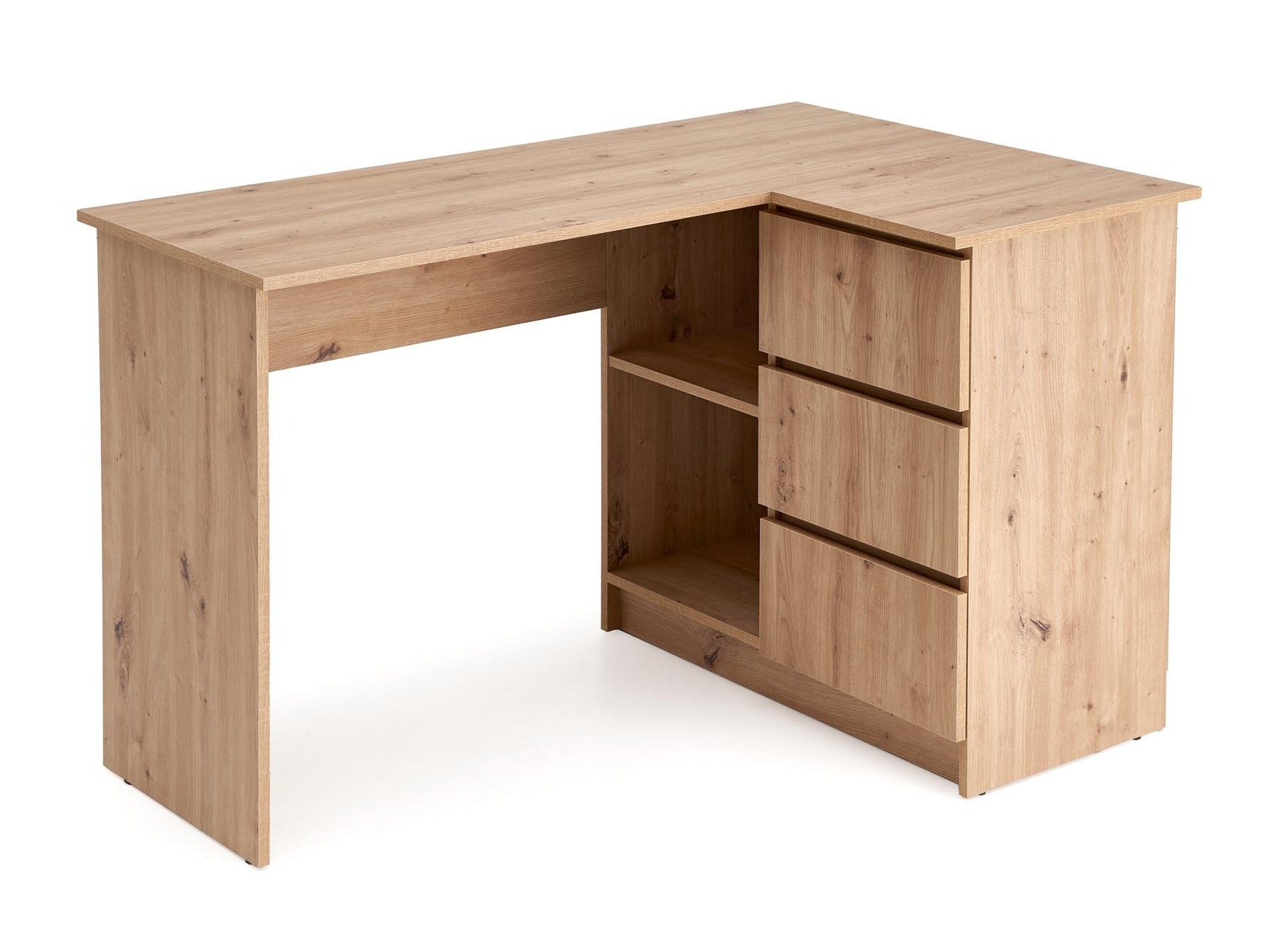 Mesa de ordenador esquinera Houston 1950 (Roble Artisan)