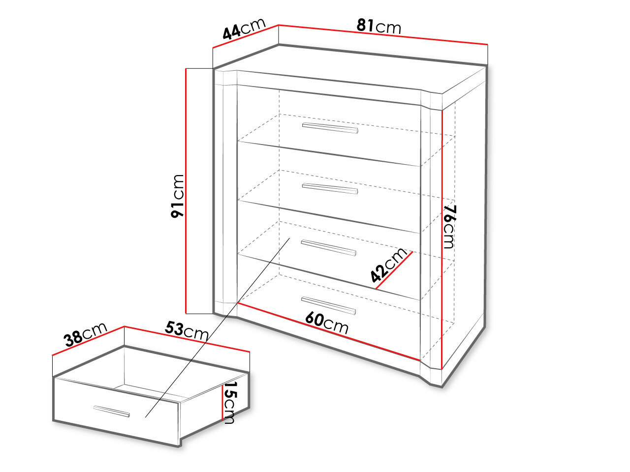 Cómoda Lorelie 103 (Trufa roble)