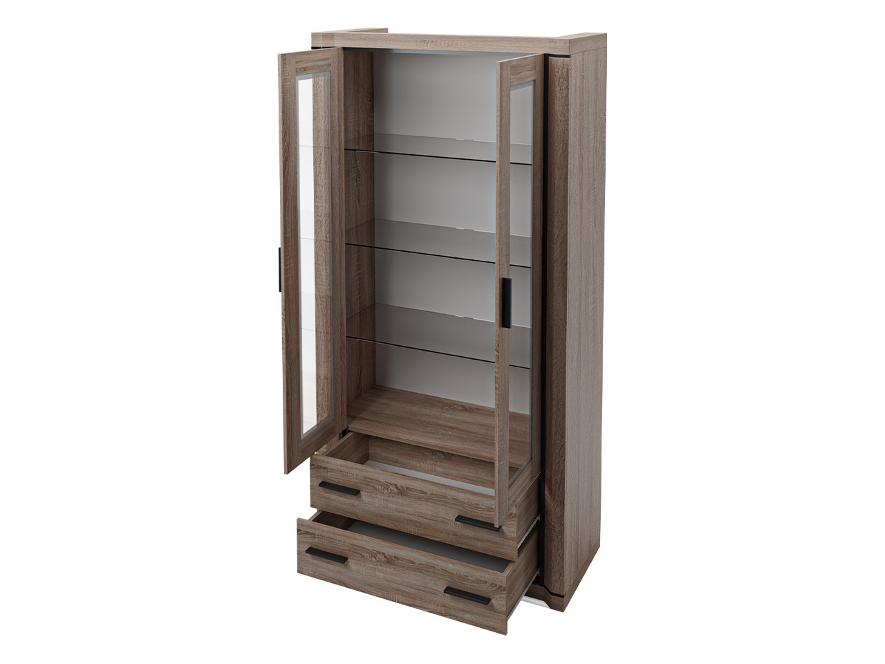 Conjunto de salón Lorelie 125 (Trufa roble)