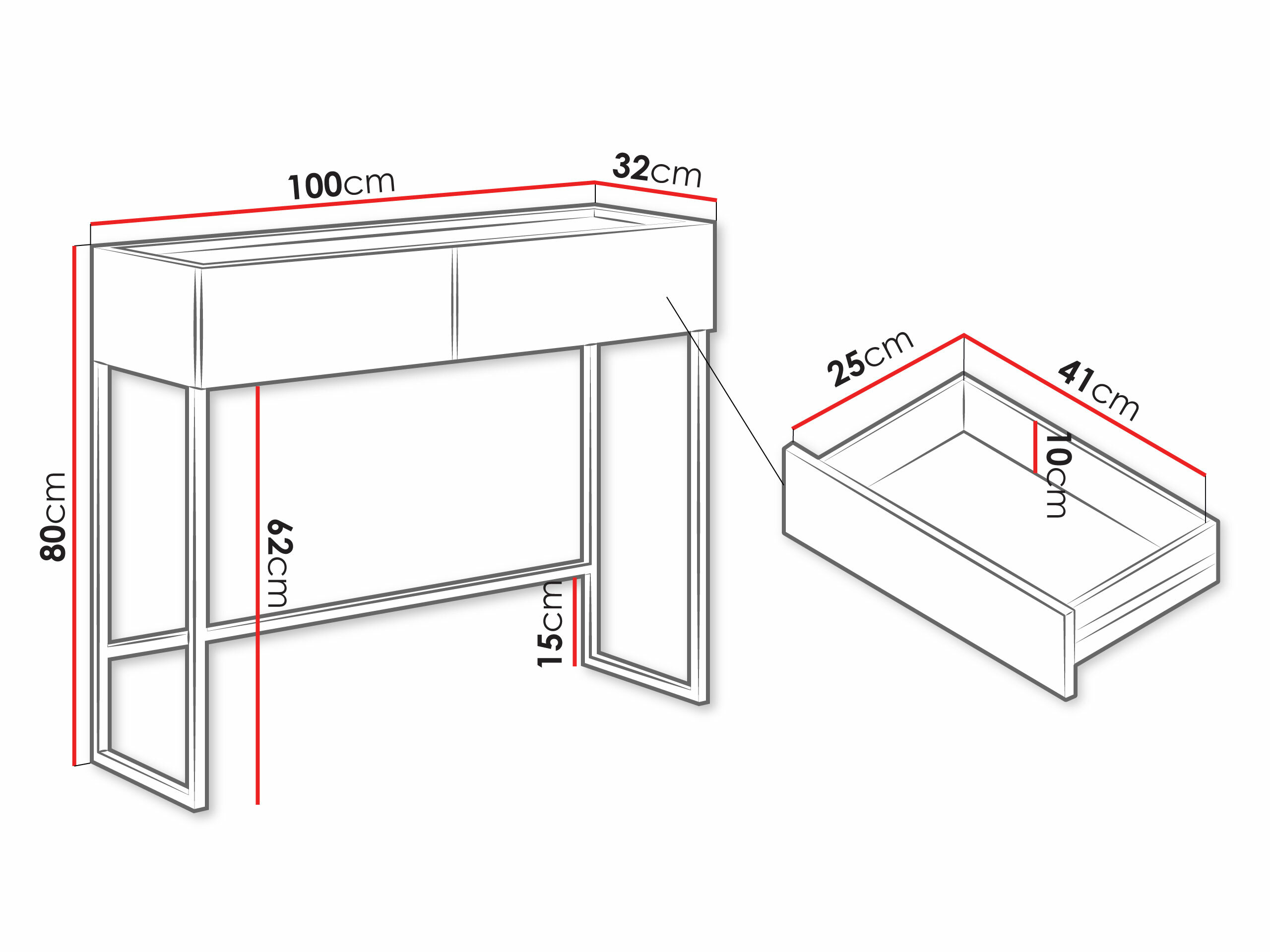 Consola Lunole 103 (Cachemira)