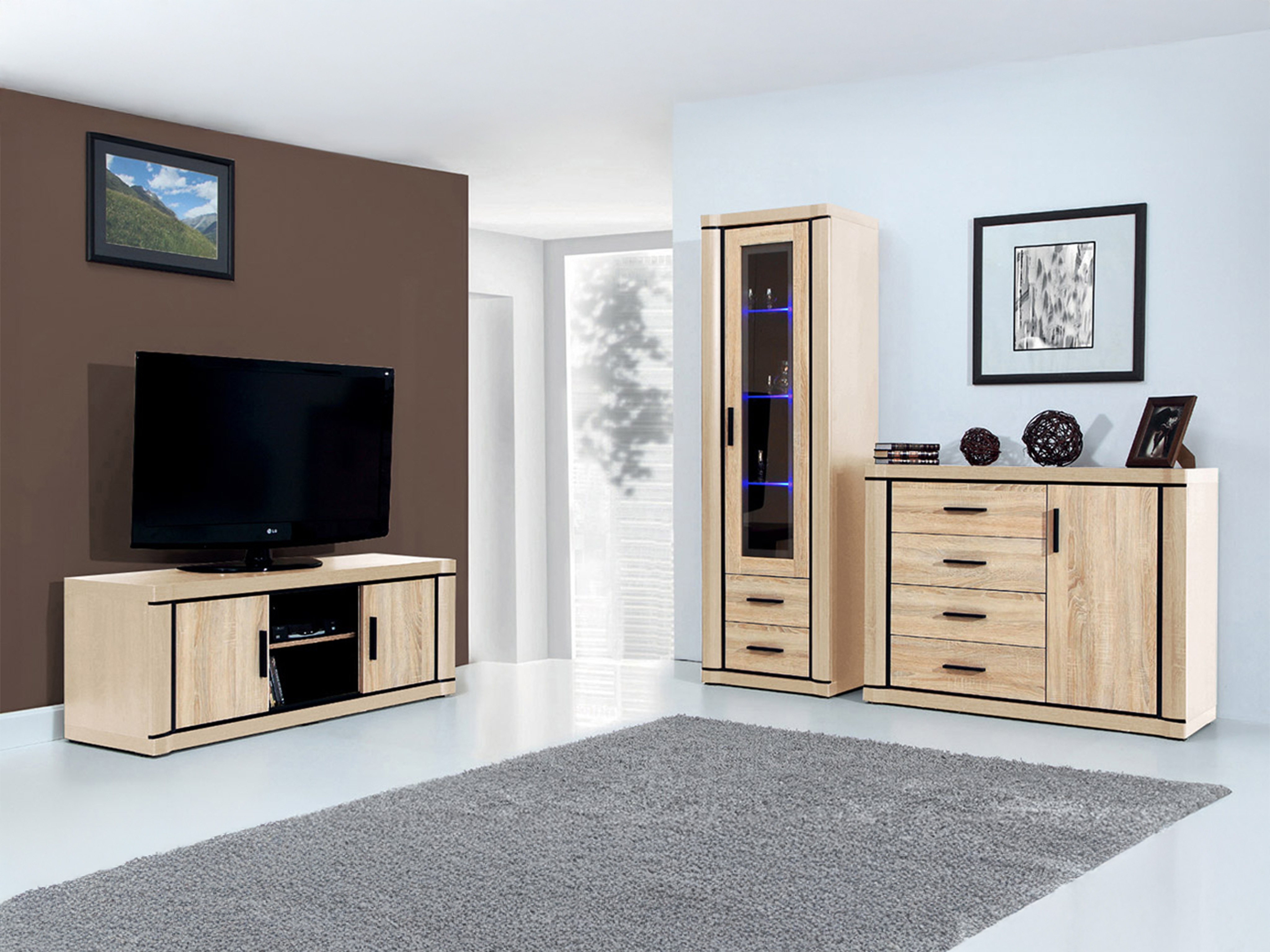 Estantería Lorelie 115 (Roble Sonoma)