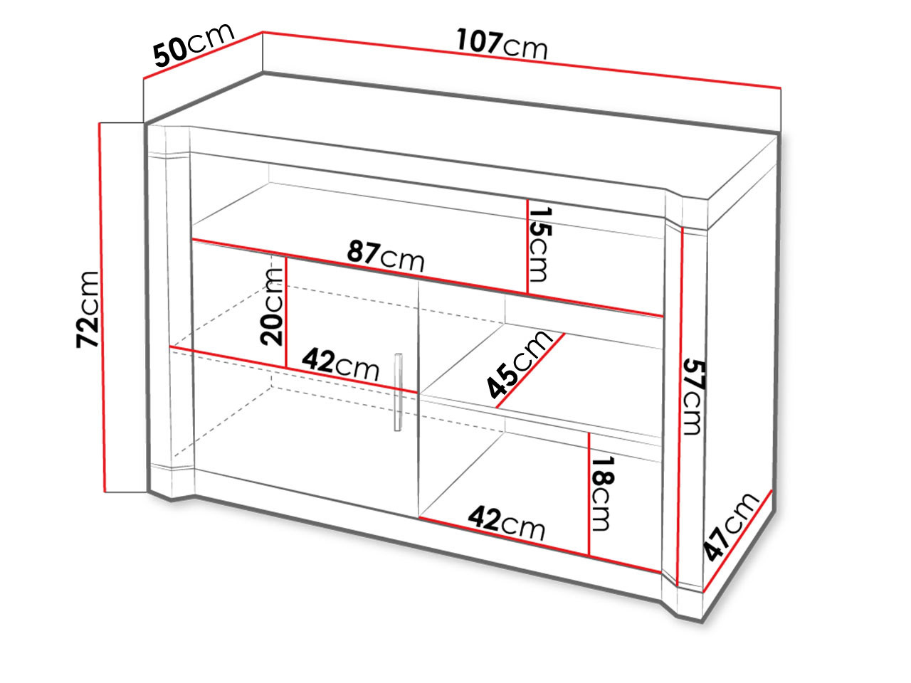 Mueble TV Lorelie 110 (Trufa roble)
