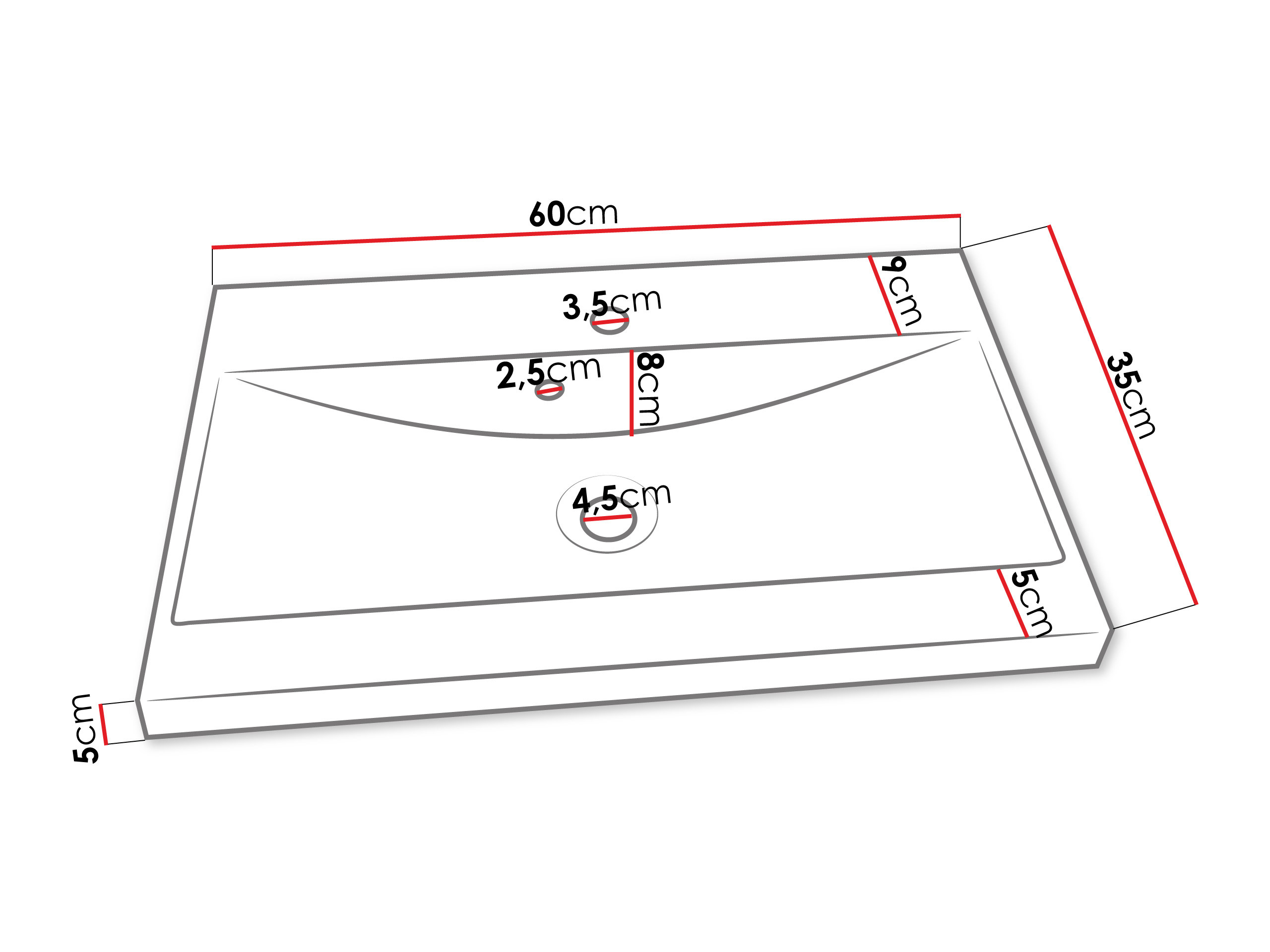 Conjunto de mueble de baño Sarasota 194 (Grafito)