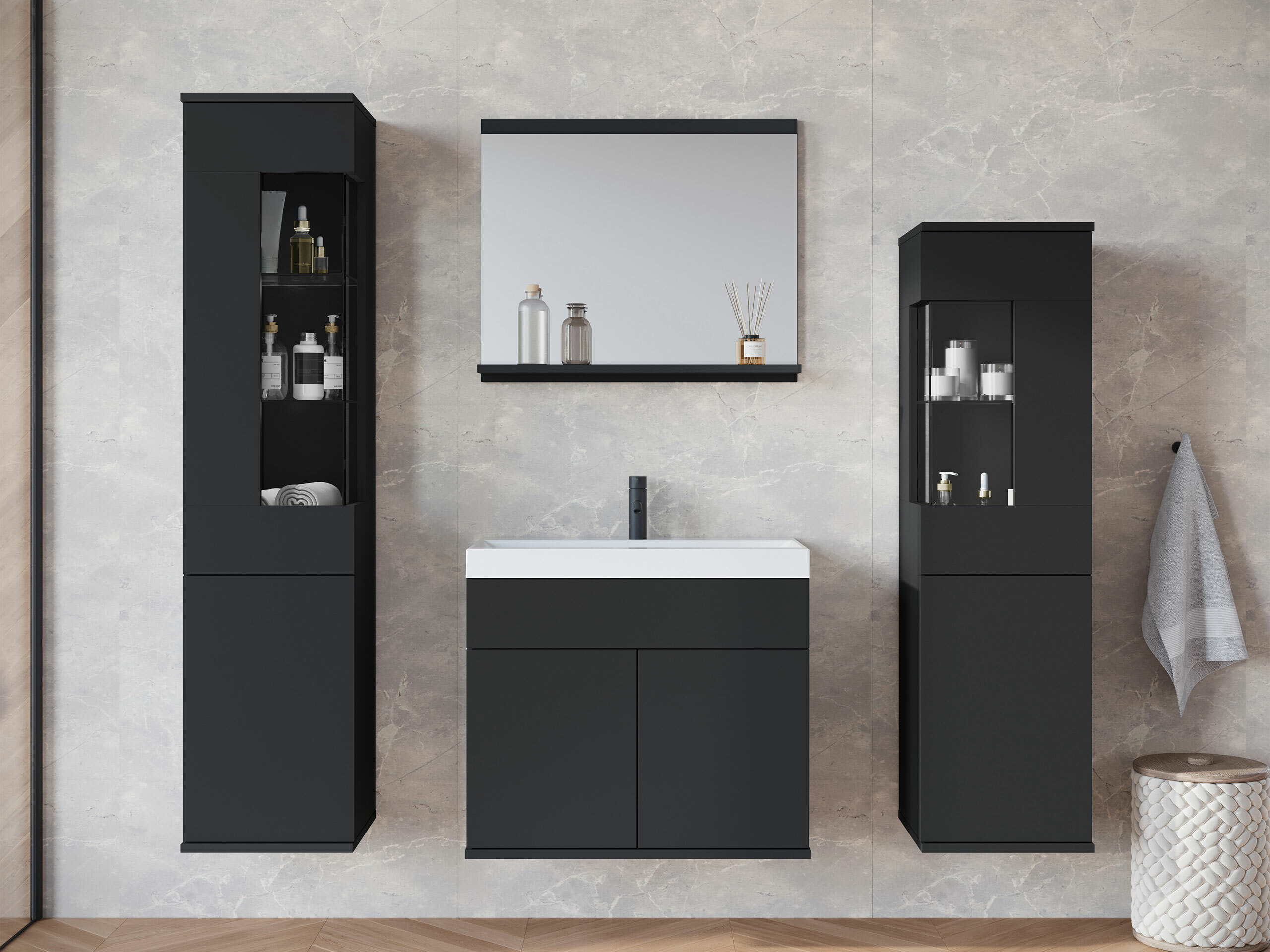 Conjunto de mueble de baño Sarasota 194 (Grafito)