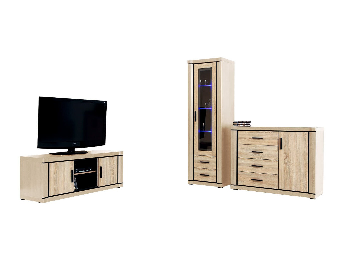 Conjunto de salón Lorelie 122 (Roble Sonoma)