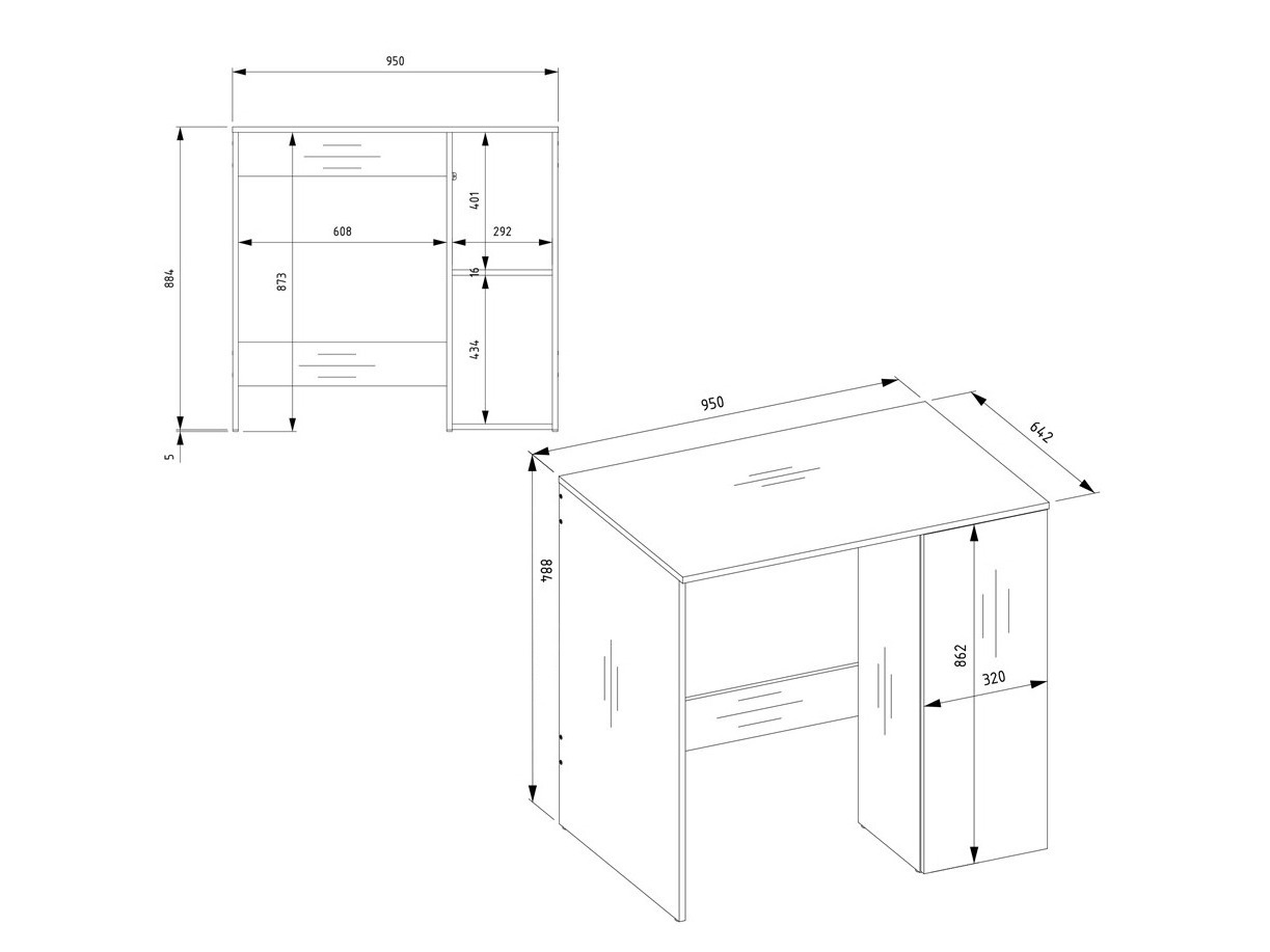 Armario de pie para baño Balelbo 109