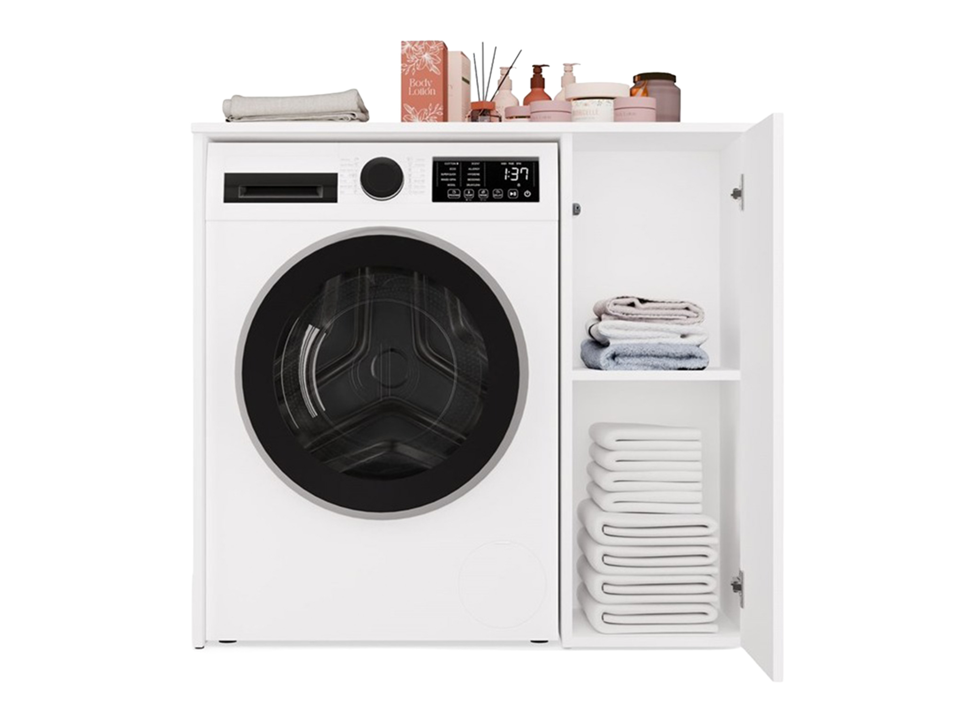 Armario de pie para baño Balelbo 114 (Blanco)