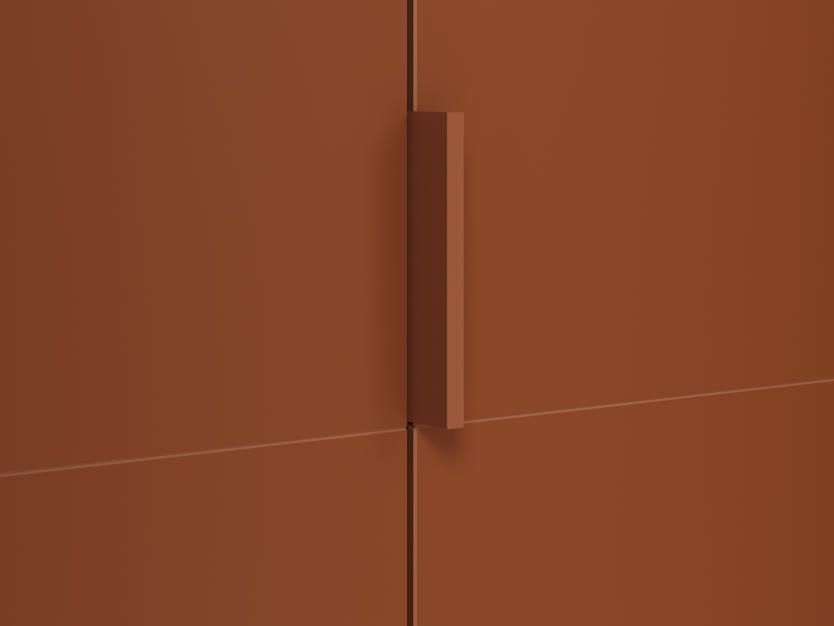 Armario Austin 387 (Naranja + Roble)