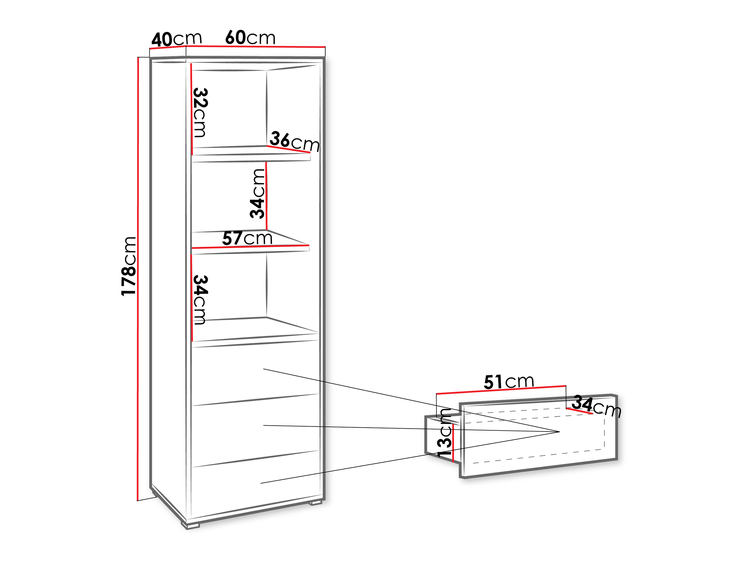 Estantería Comfivo Tutela (Blanco)