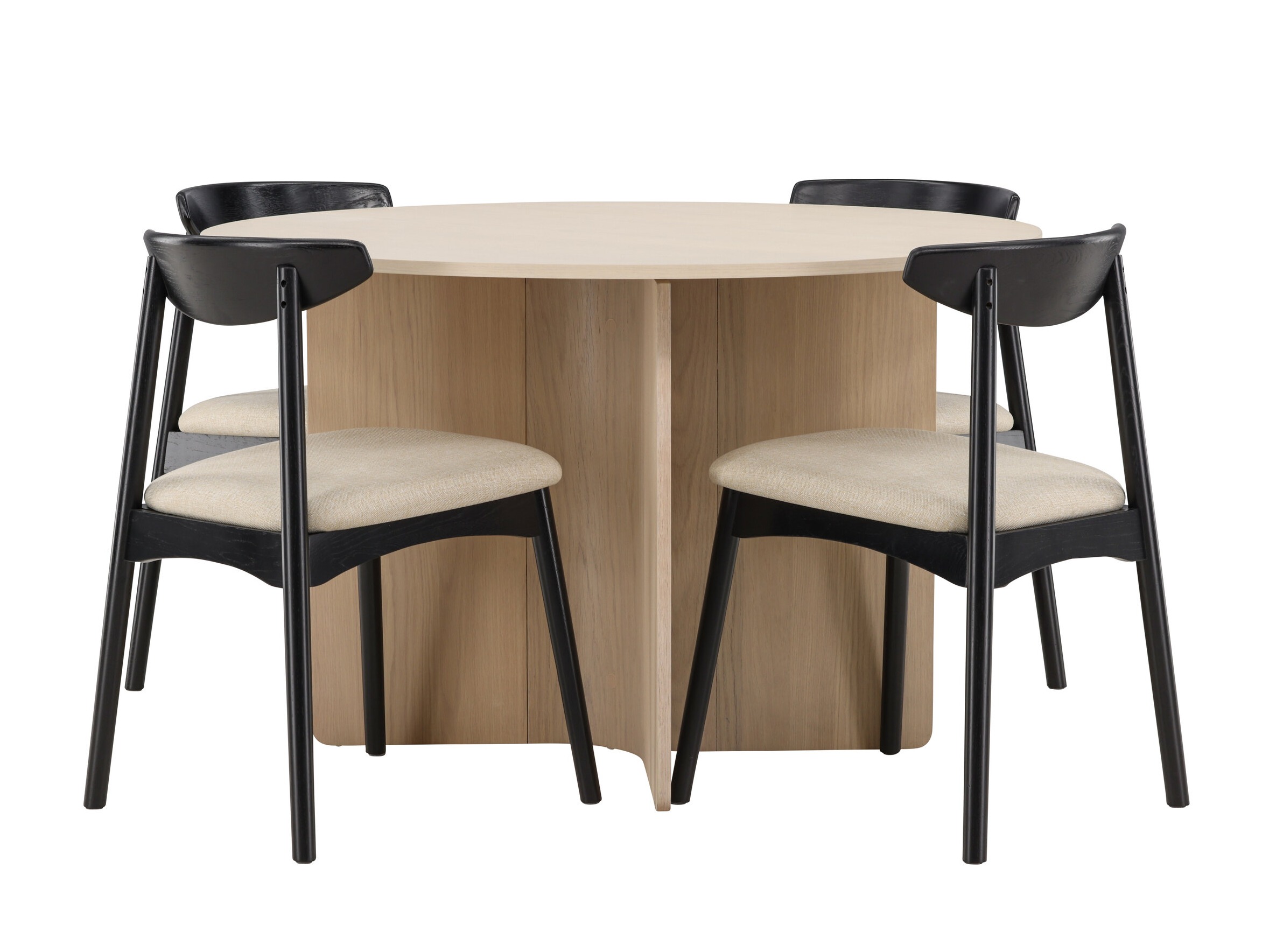 Conjunto de mesas y sillas para comedor Dallas 4986 (Luminoso madera)