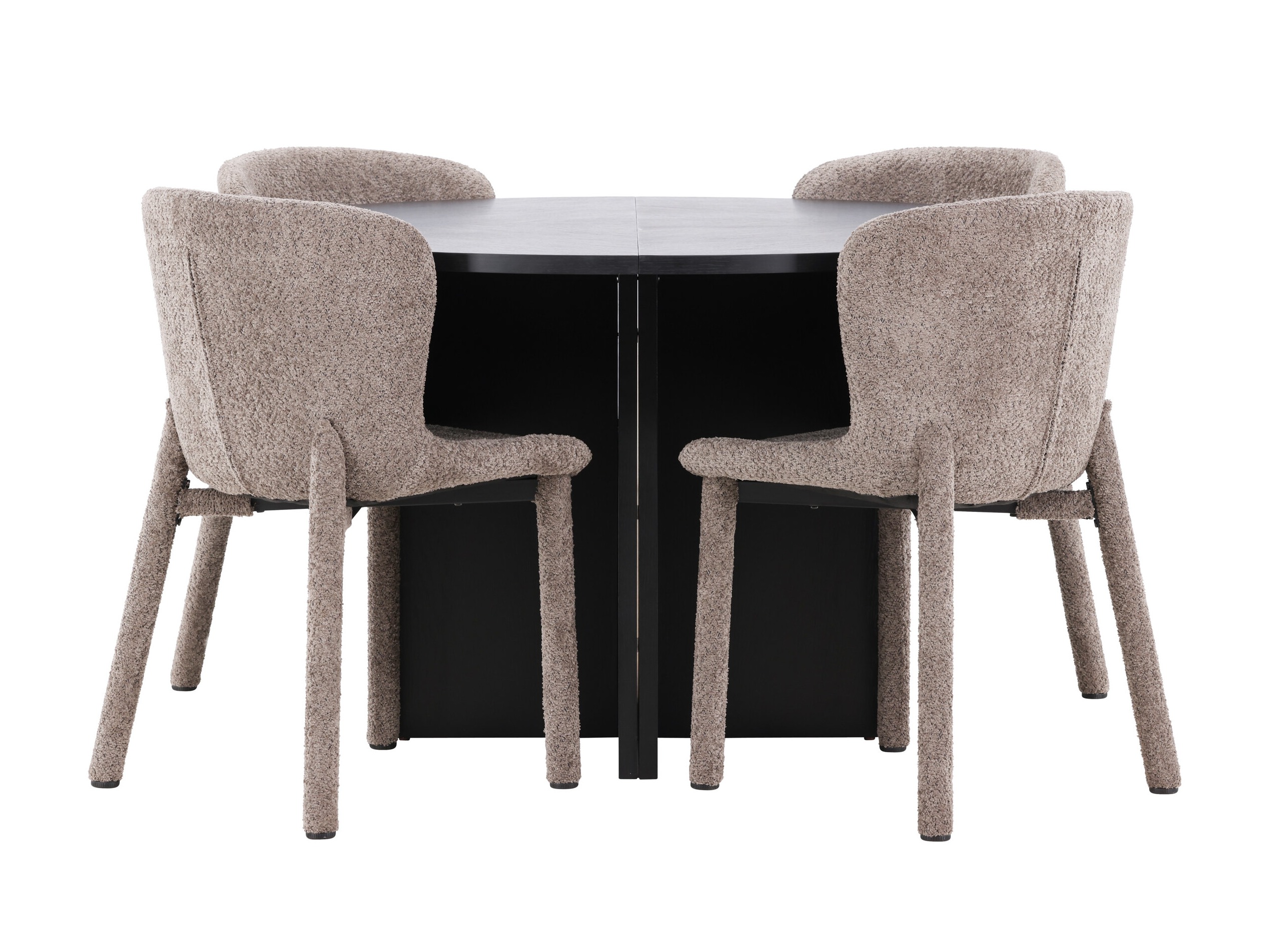 Conjunto de mesas y sillas para comedor Dallas 4988 (Negro)