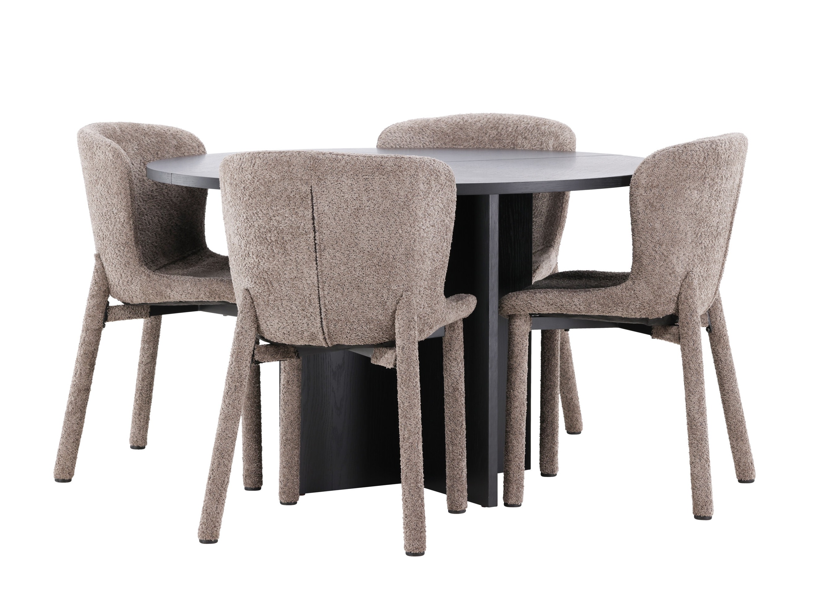 Conjunto de mesas y sillas para comedor Dallas 4988 (Negro)