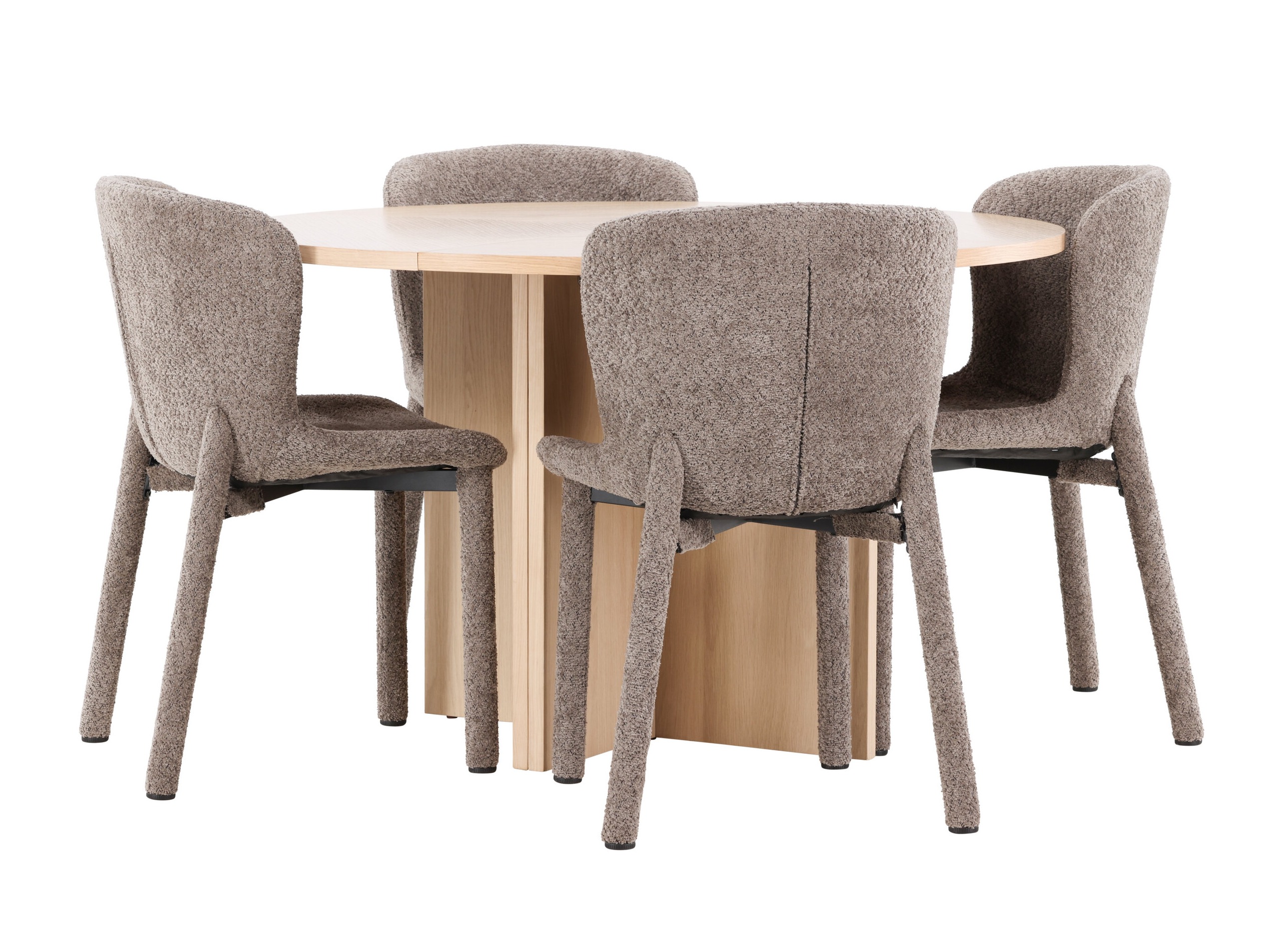 Conjunto de mesas y sillas para comedor Dallas 4988 (Roble)