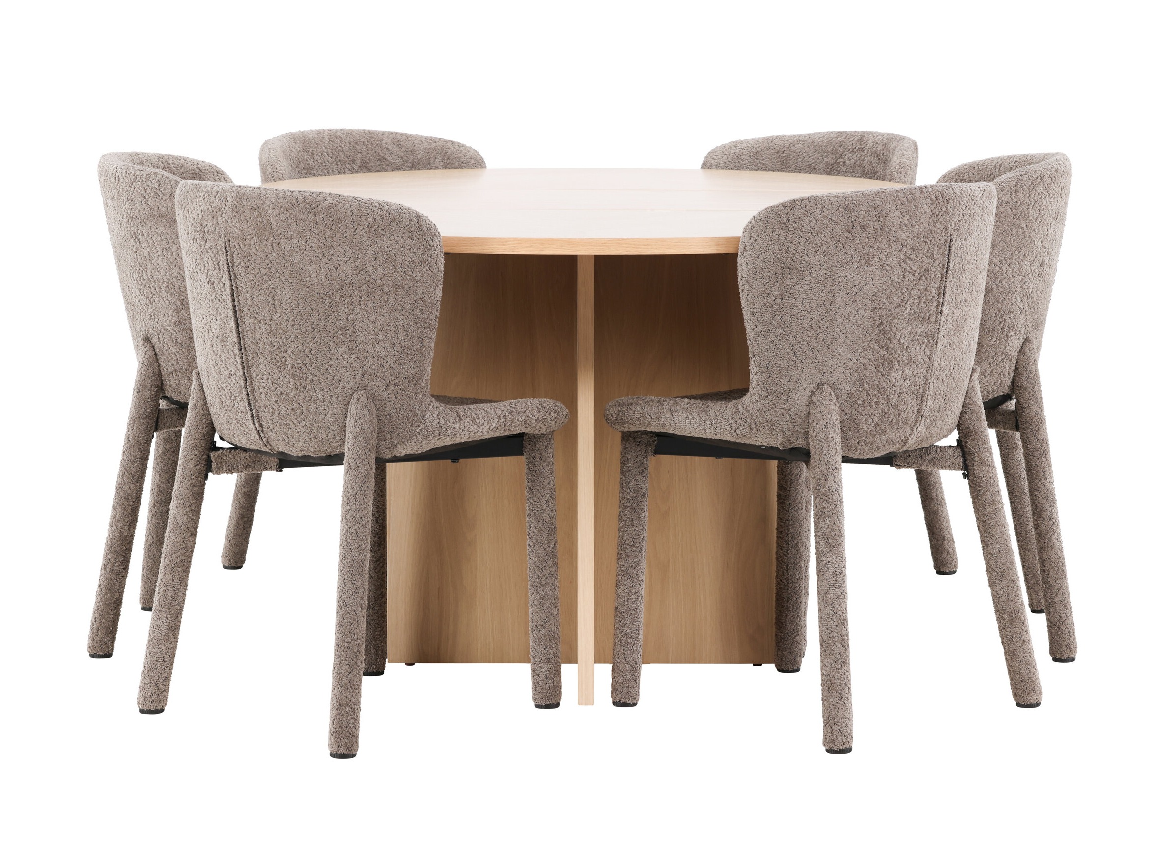 Conjunto de mesas y sillas para comedor Dallas 4989 (Roble)