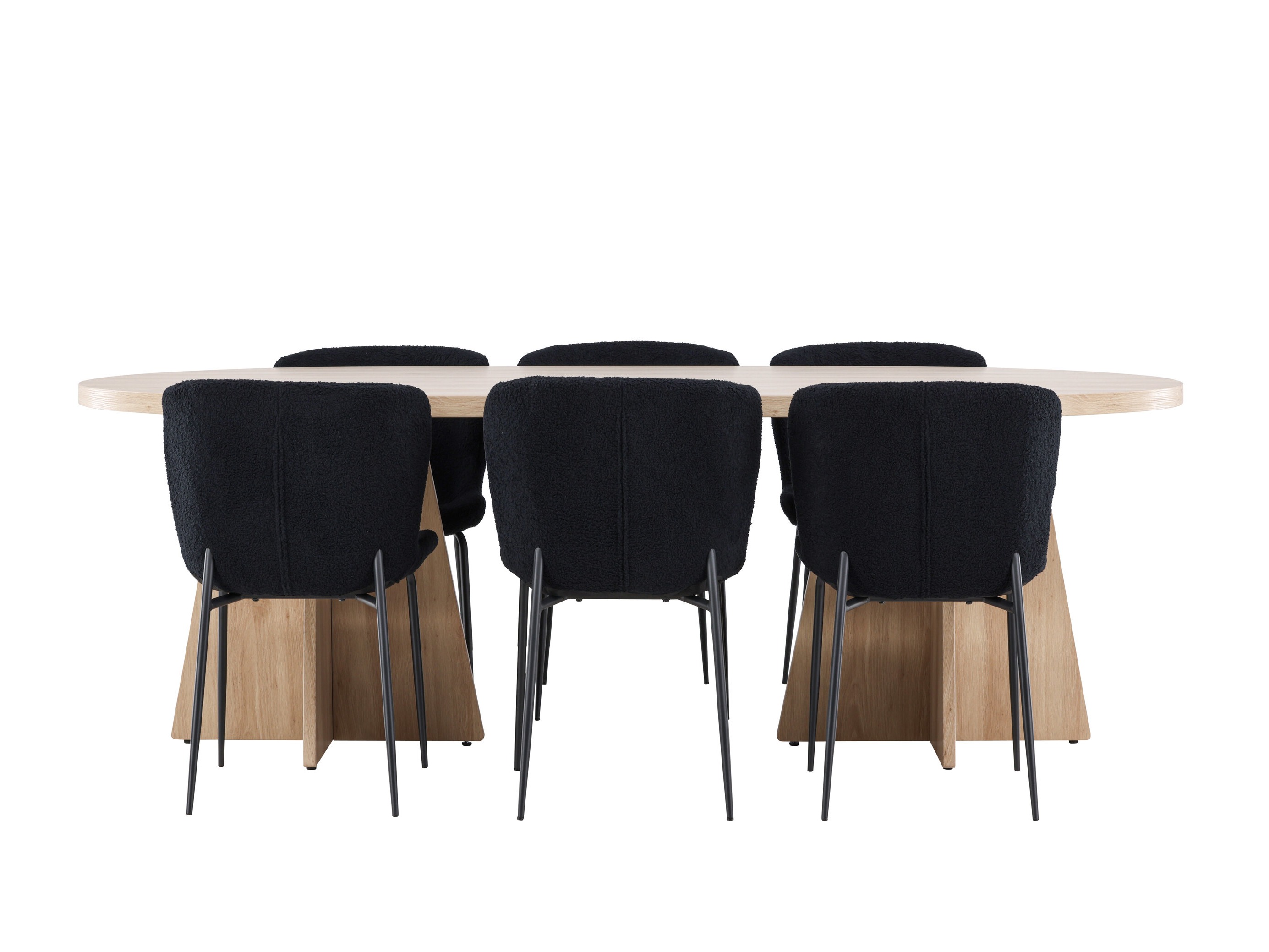Conjunto de mesas y sillas para comedor Dallas 4990 (Negro)
