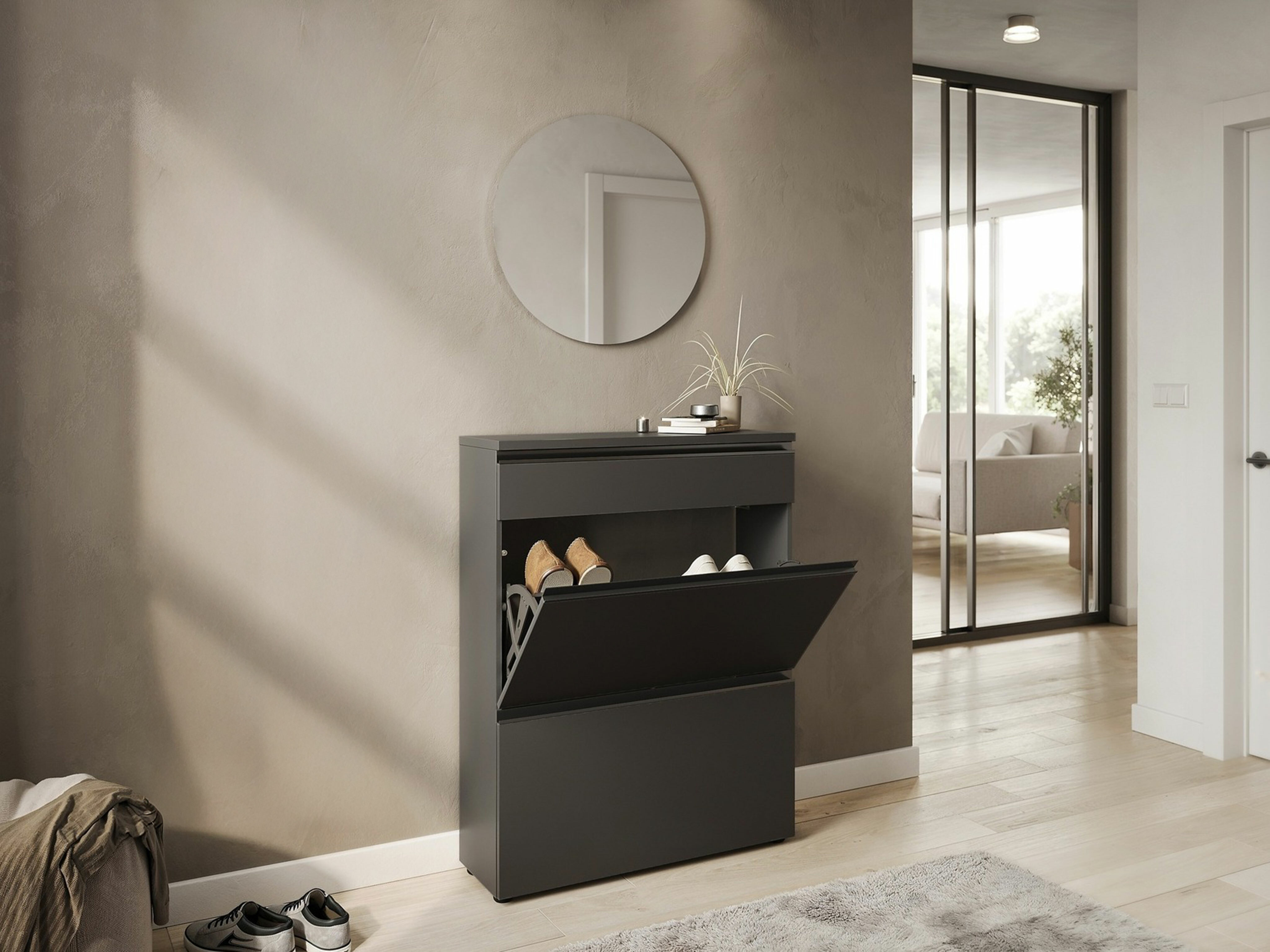 Conjunto para recibidor Sacramento 533 (Grafito)