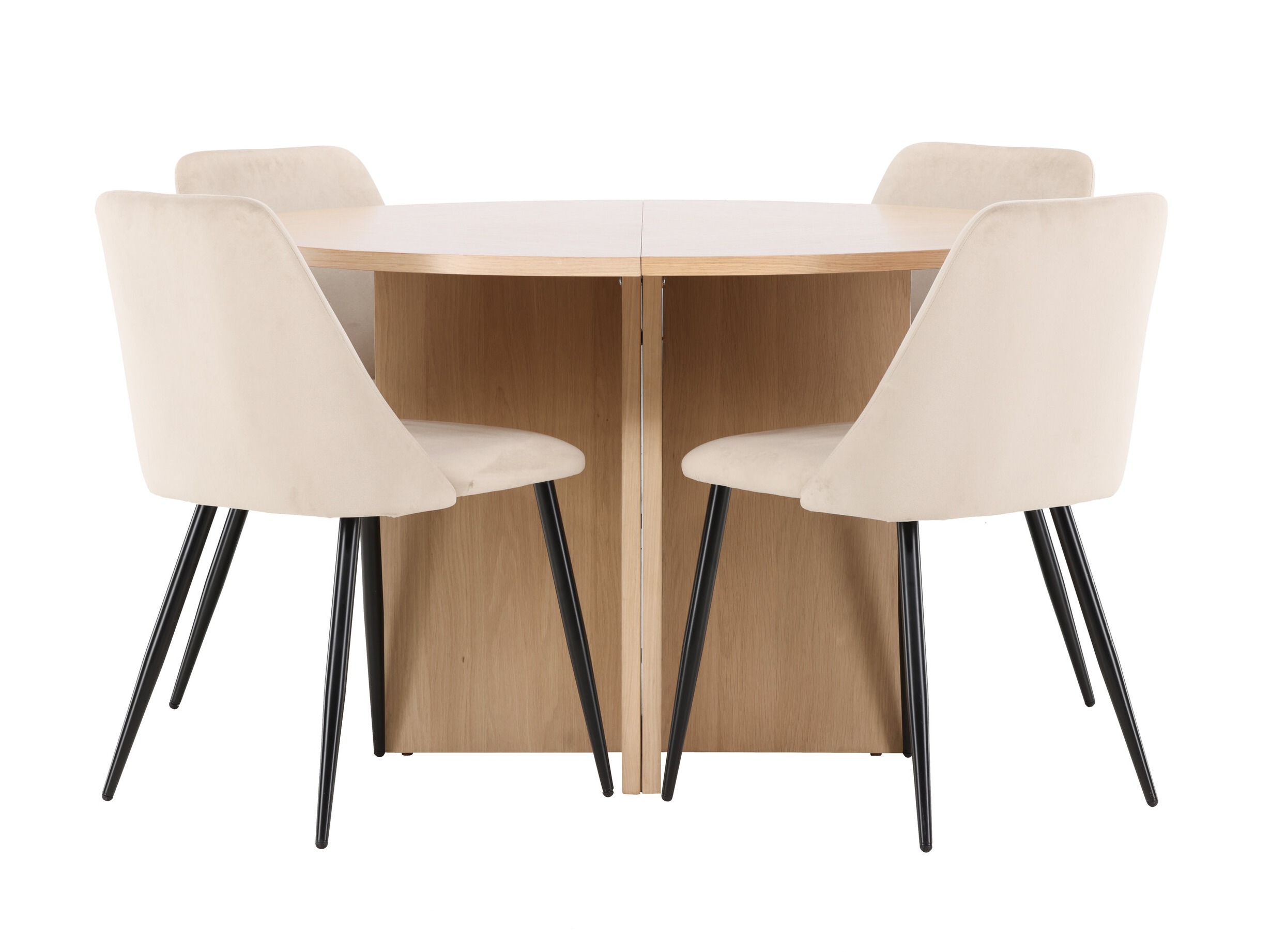 Conjunto de mesas y sillas para comedor Dallas 4991 (Roble)