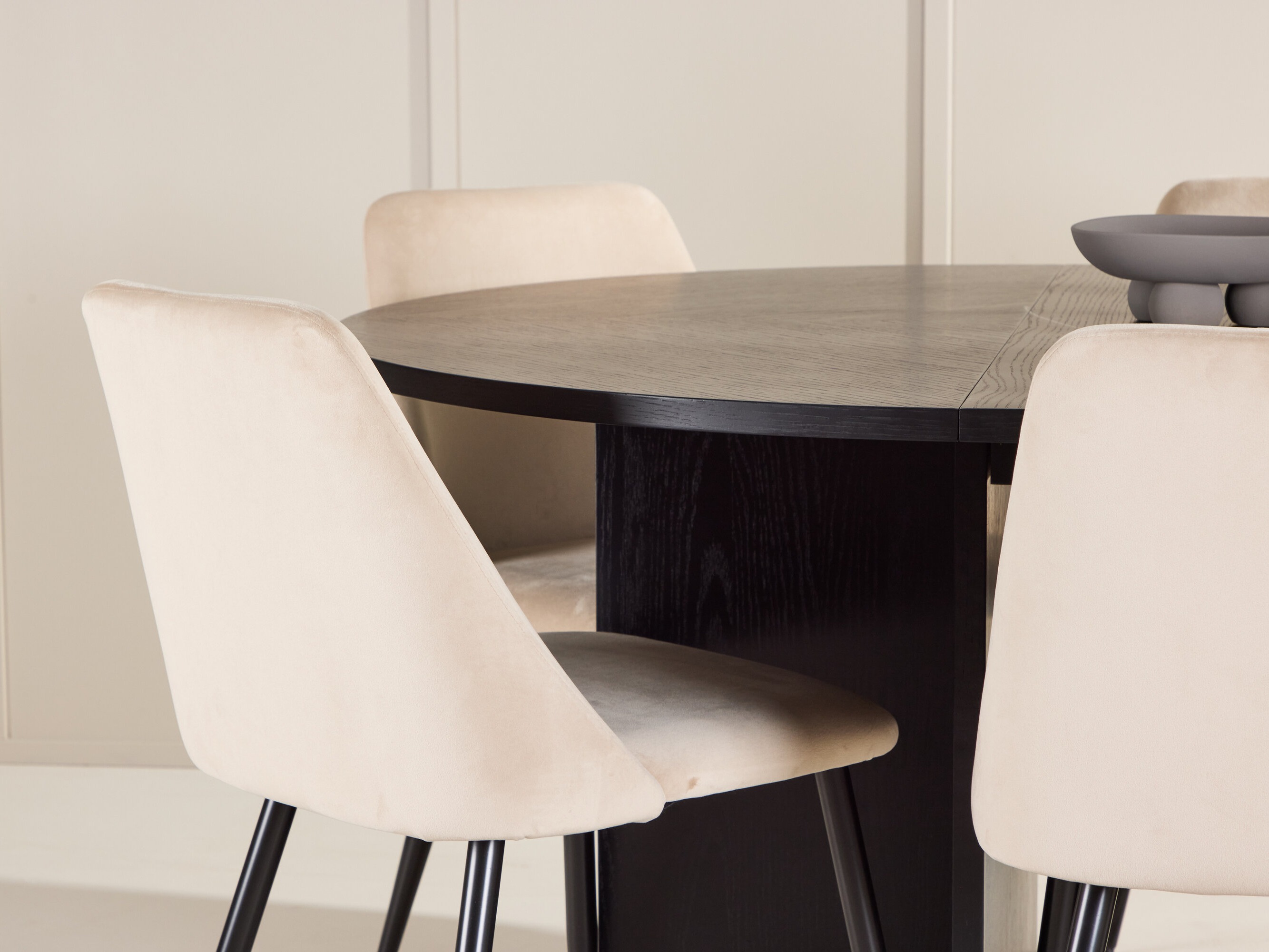 Conjunto de mesas y sillas para comedor Dallas 4992 (Negro)