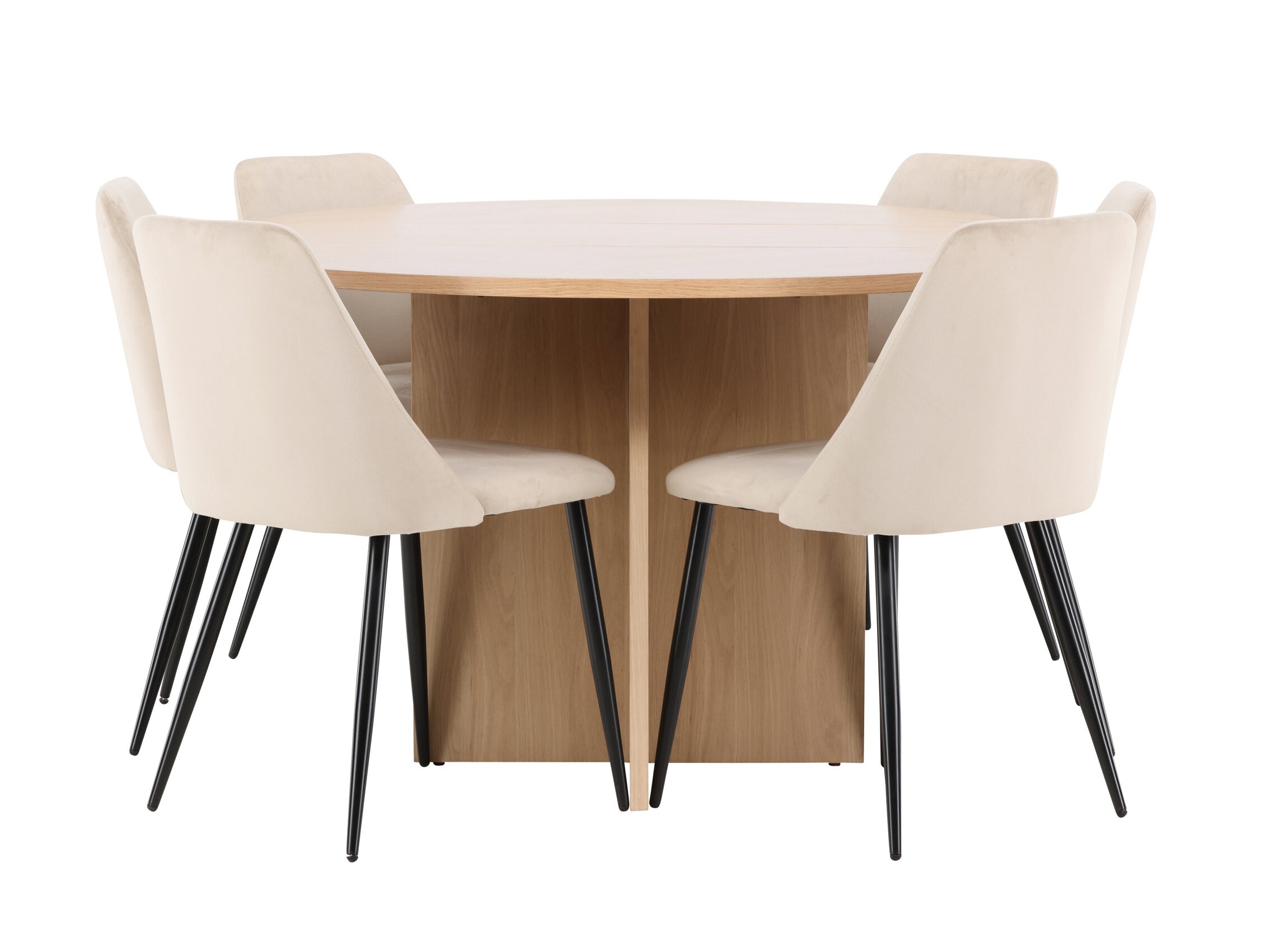 Conjunto de mesas y sillas para comedor Dallas 4992 (Roble)