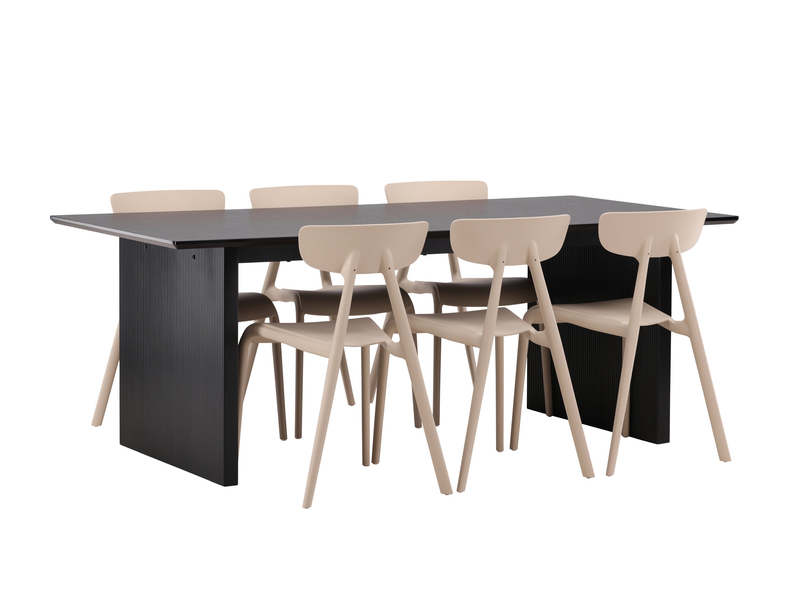 Conjunto de mesas y sillas para comedor Dallas 4993 (Crema)