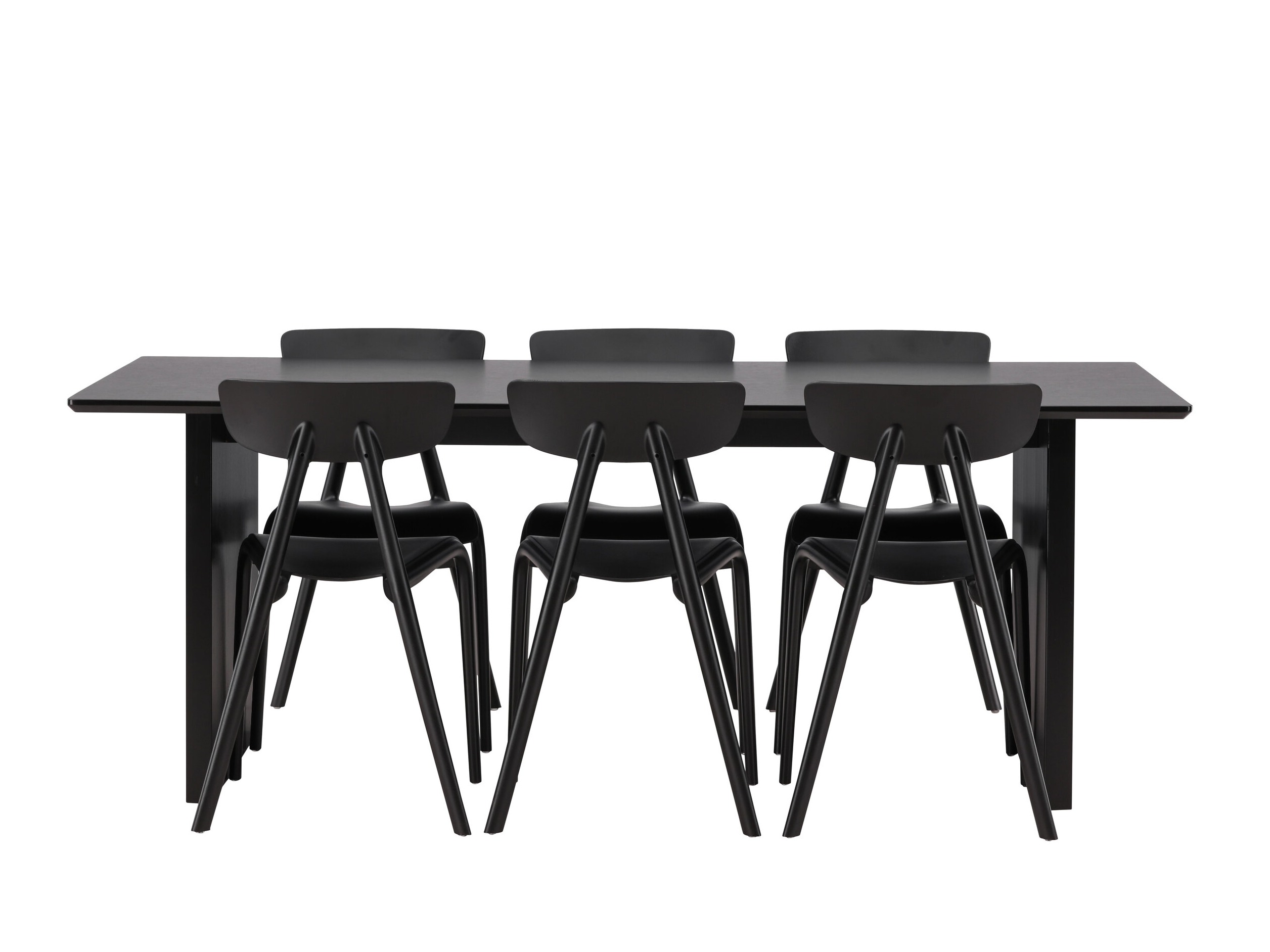 Conjunto de mesas y sillas para comedor Dallas 4993 (Negro)