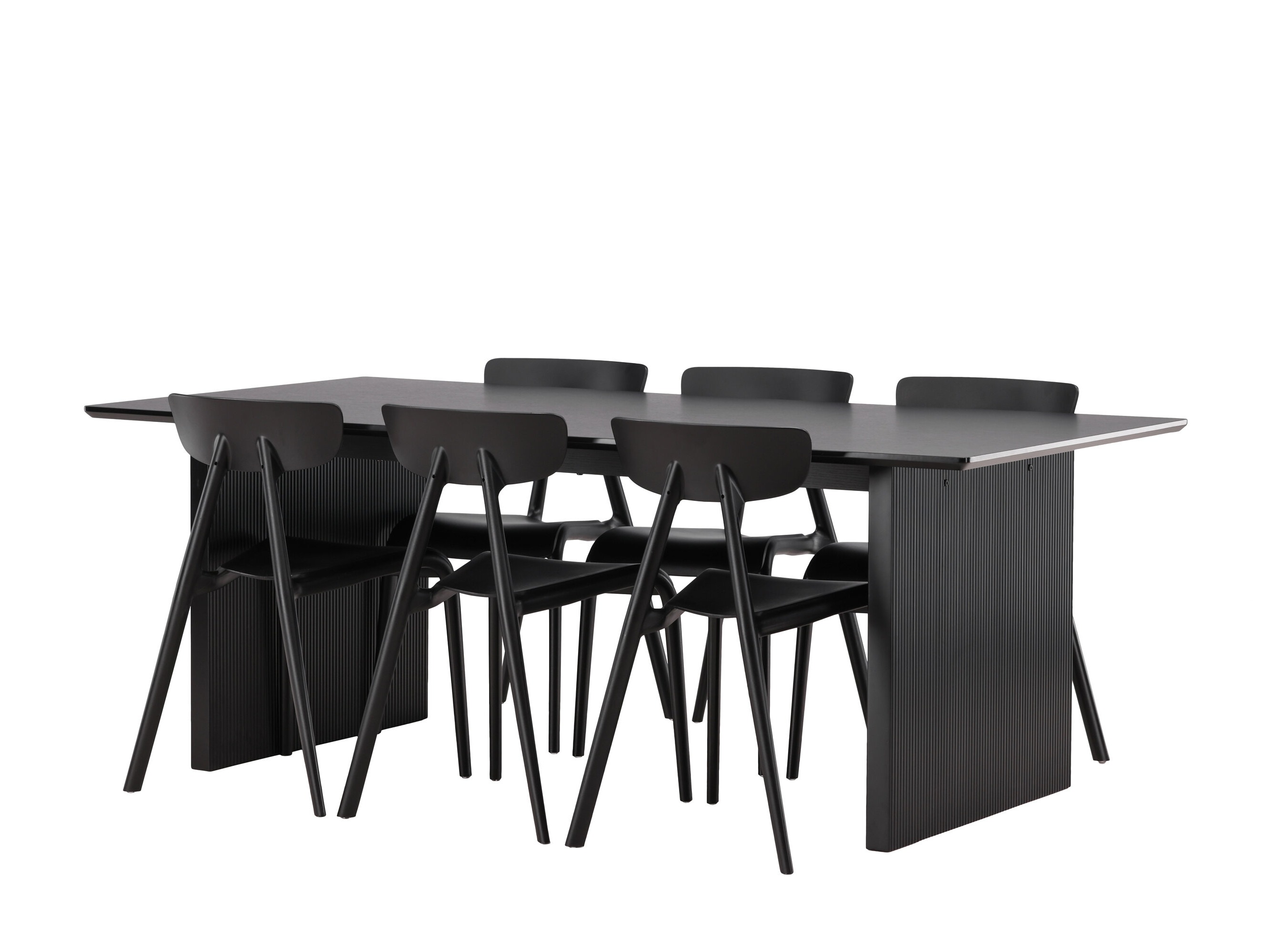 Conjunto de mesas y sillas para comedor Dallas 4993 (Negro)