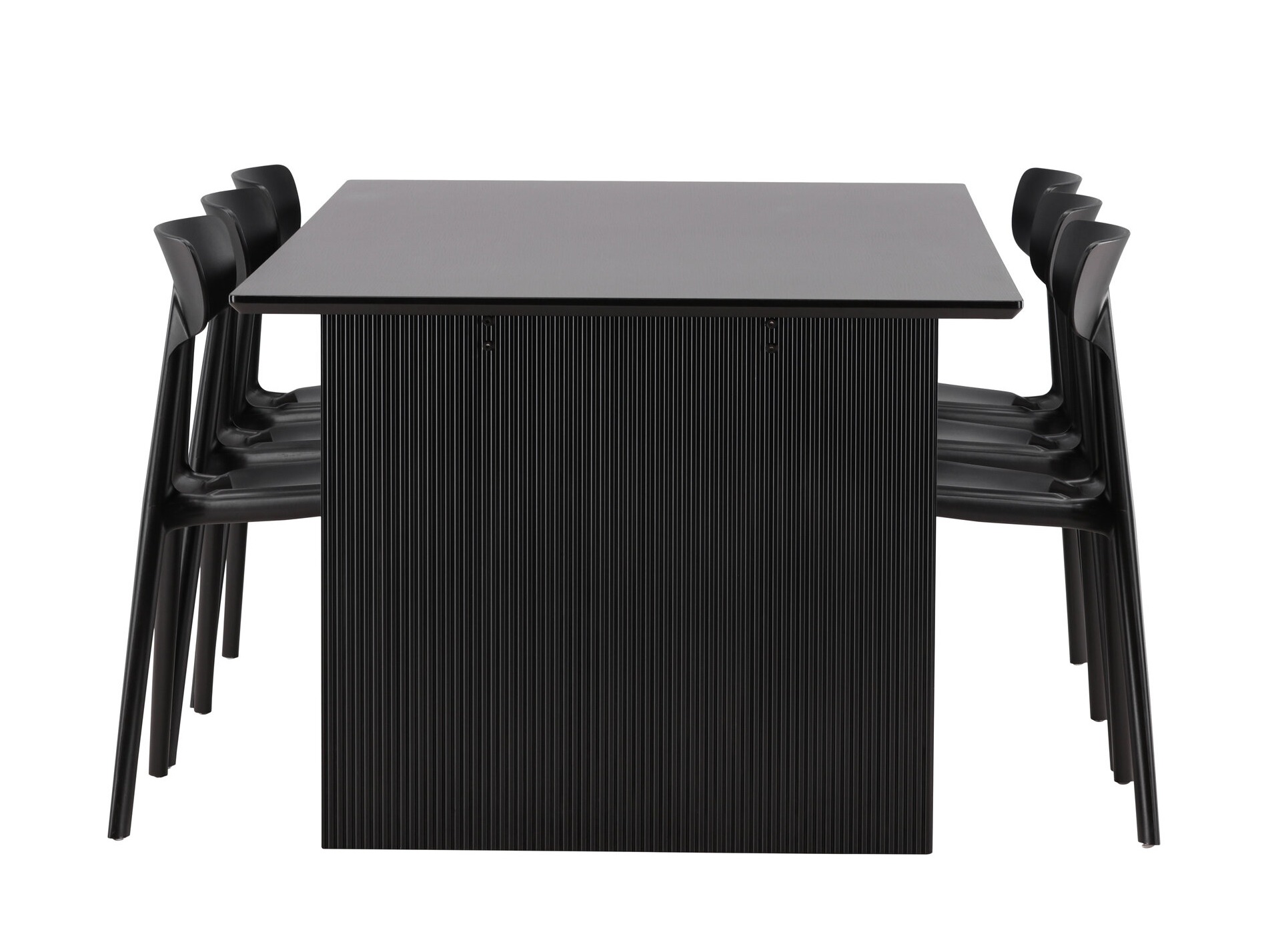 Conjunto de mesas y sillas para comedor Dallas 4993 (Negro)