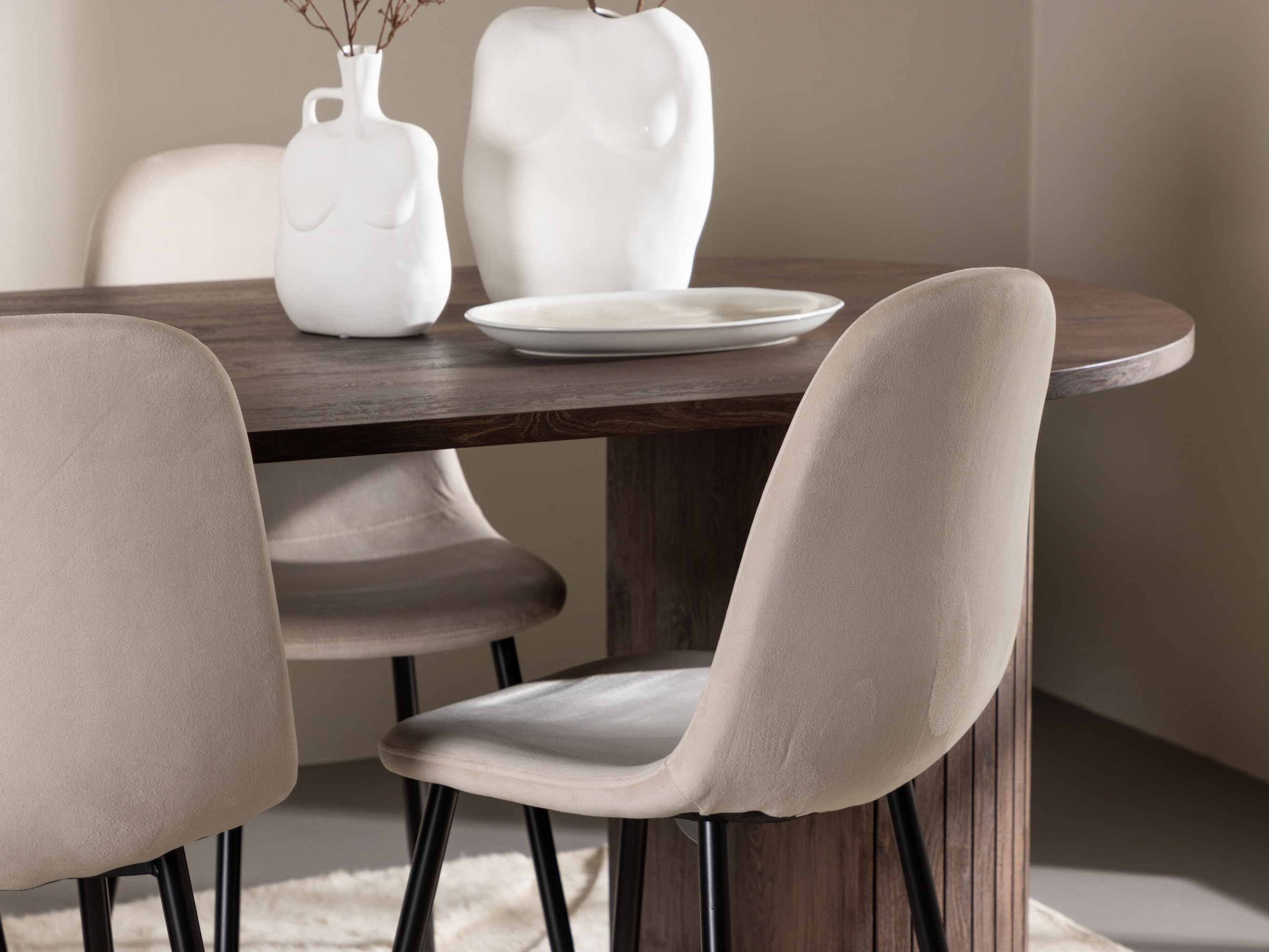 Conjunto de mesas y sillas para comedor Dallas 4995 (Beige)