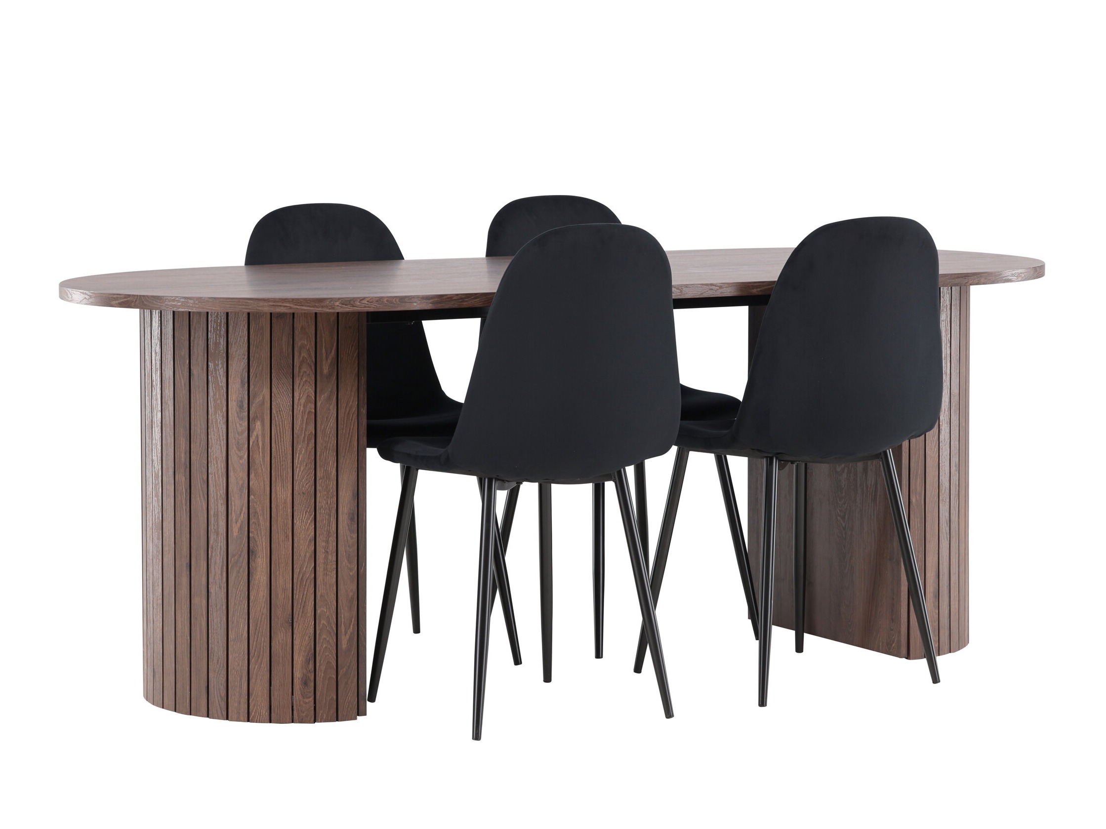Conjunto de mesas y sillas para comedor Dallas 4995 (Negro)