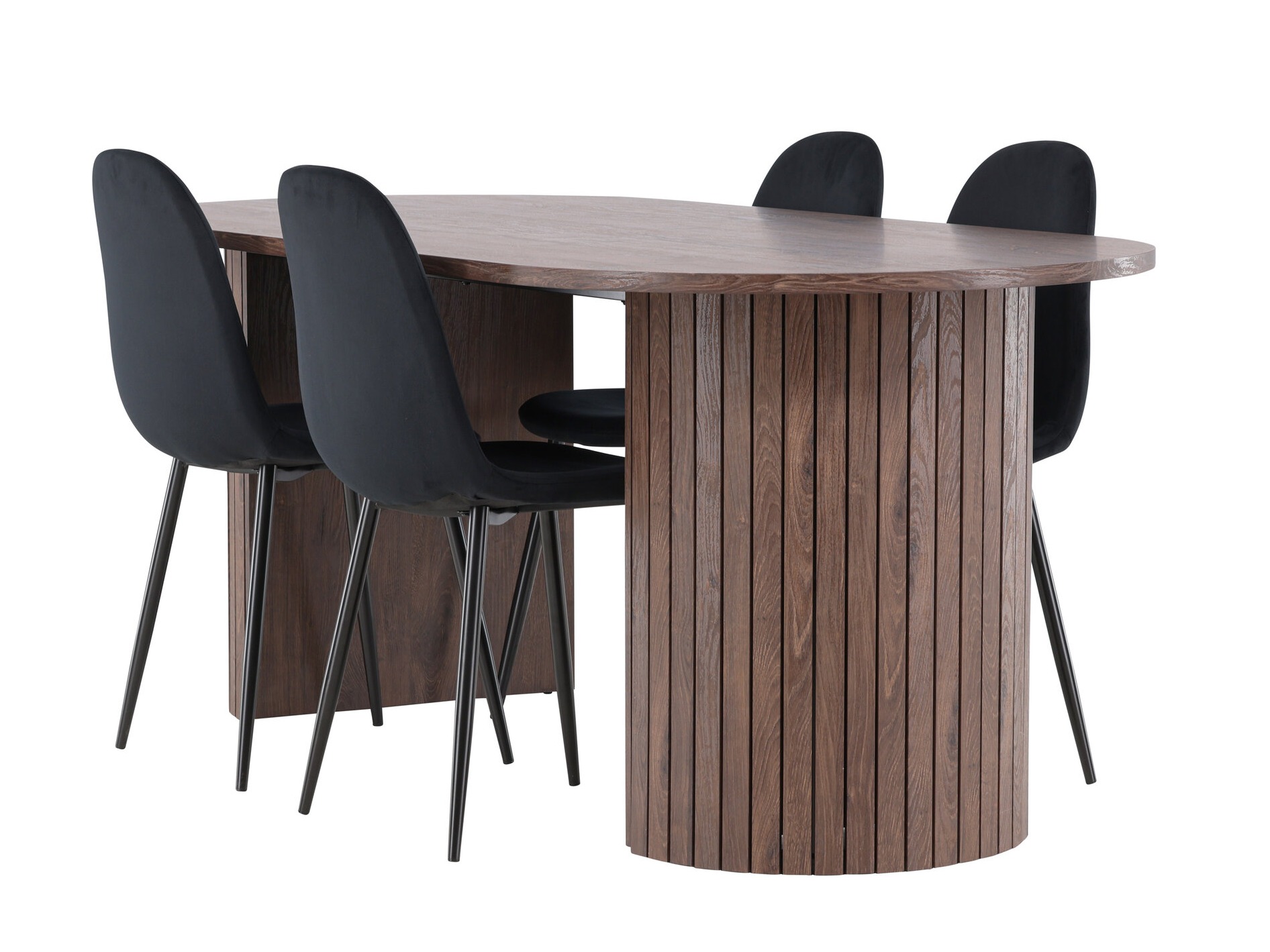 Conjunto de mesas y sillas para comedor Dallas 4995 (Negro)