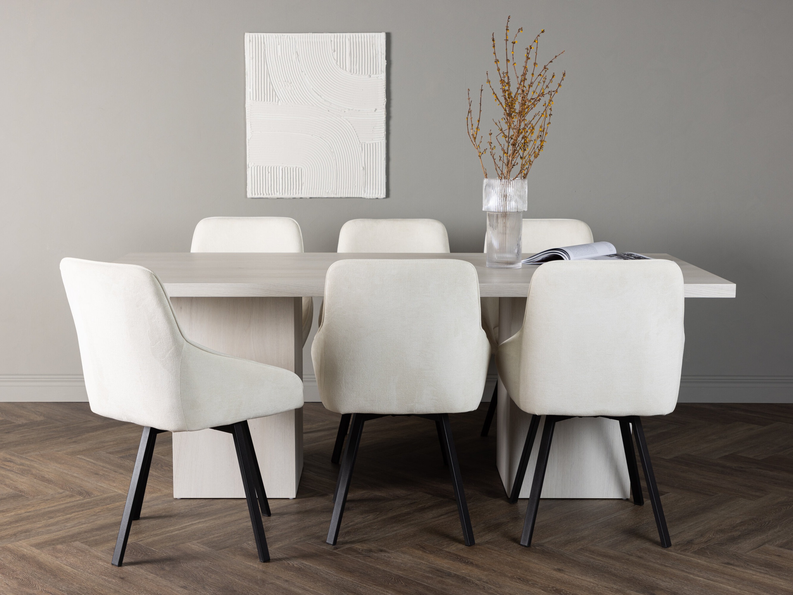 Conjunto de mesas y sillas para comedor Dallas 4996 (Beige)