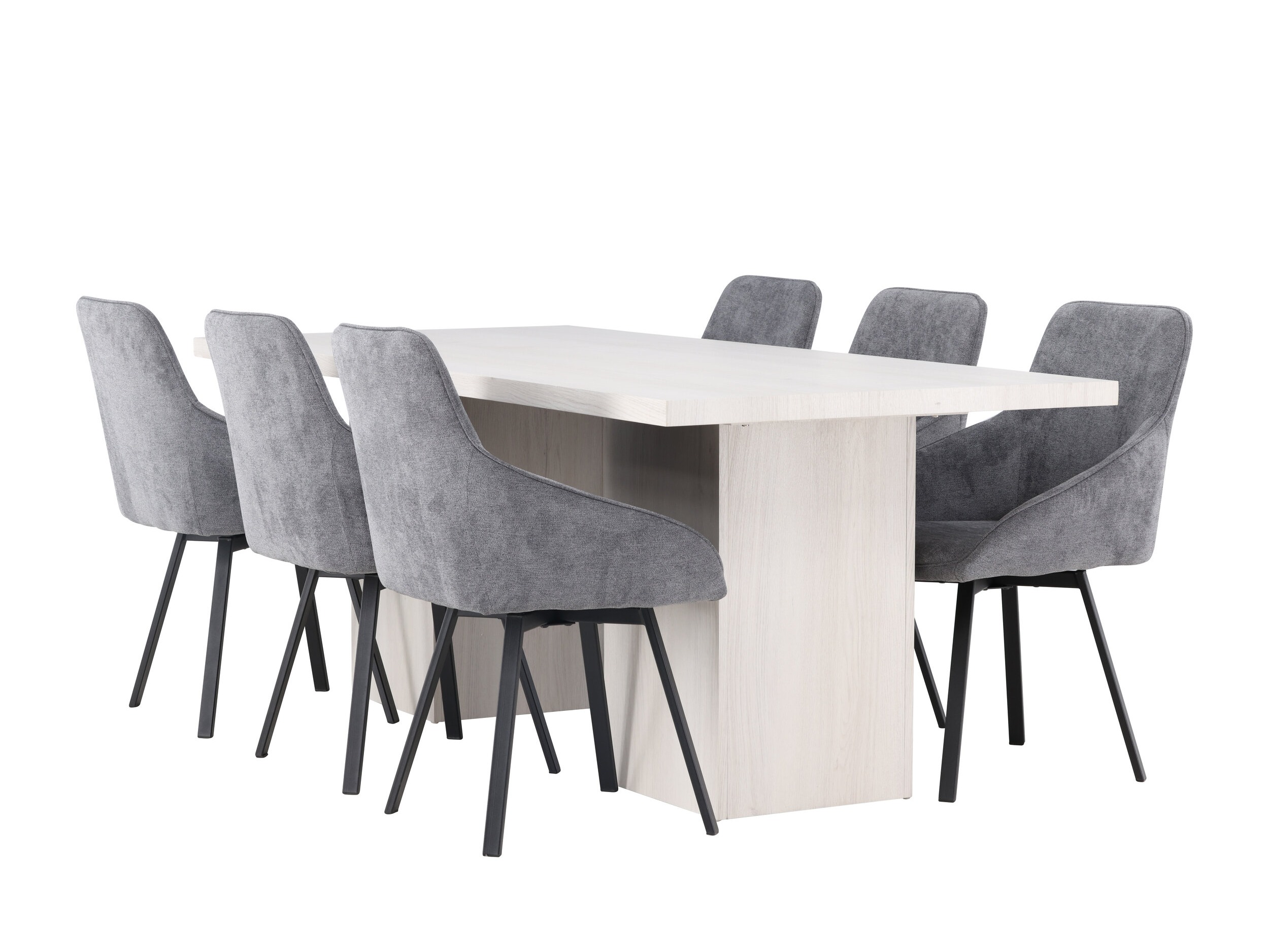 Conjunto de mesas y sillas para comedor Dallas 4996 (Gris)