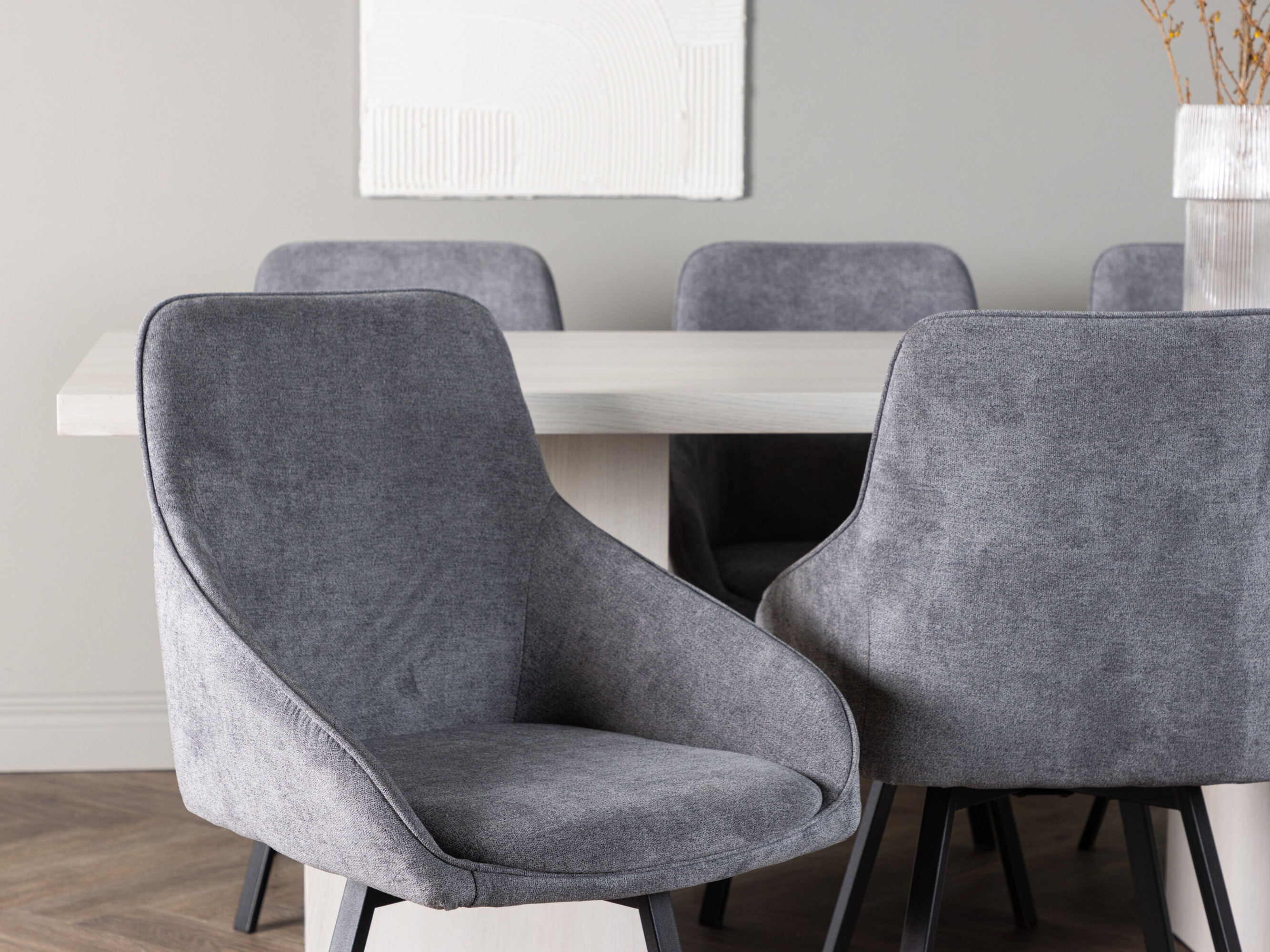 Conjunto de mesas y sillas para comedor Dallas 4996 (Gris)