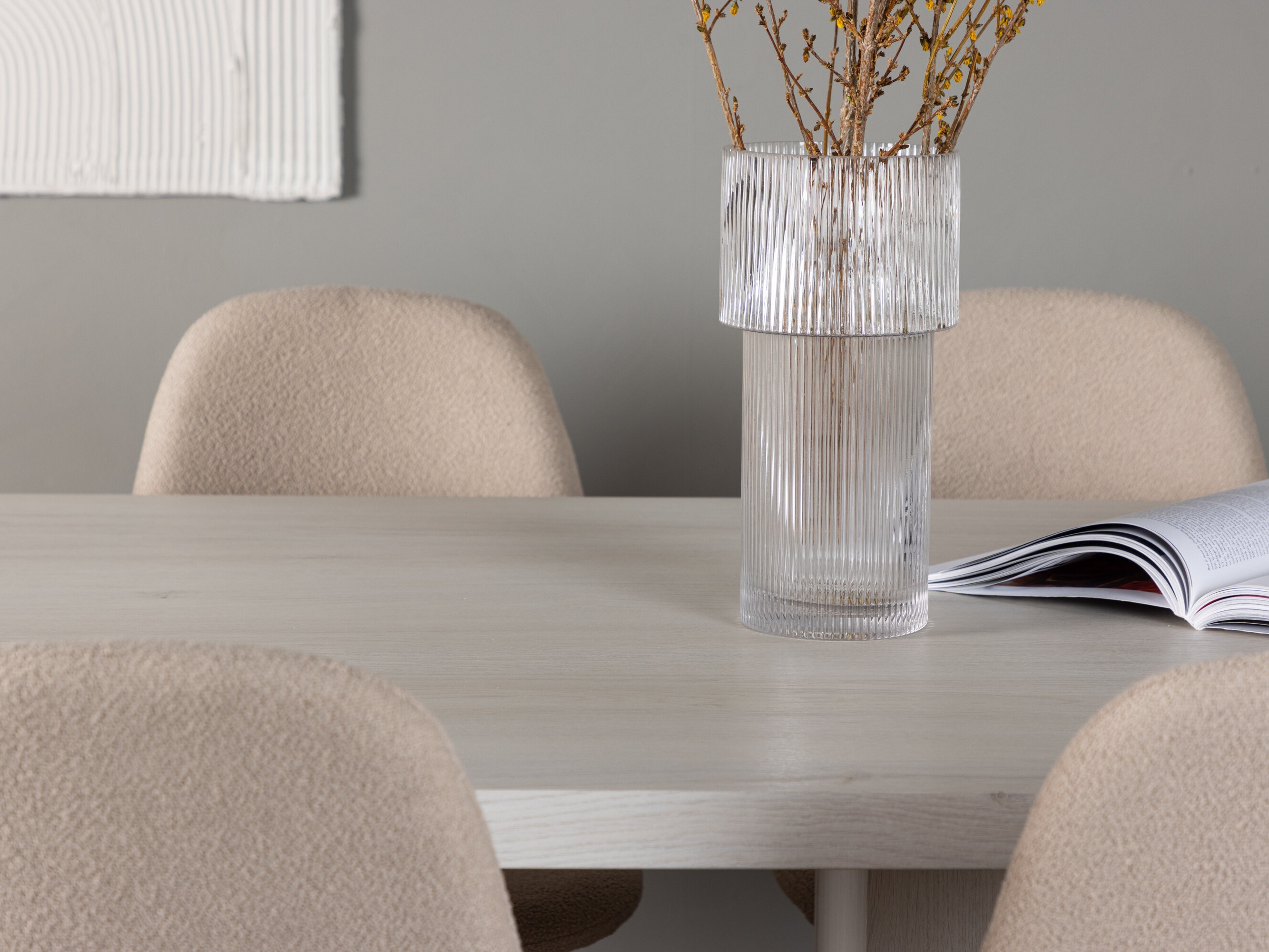 Conjunto de mesas y sillas para comedor Dallas 4997 (Beige)