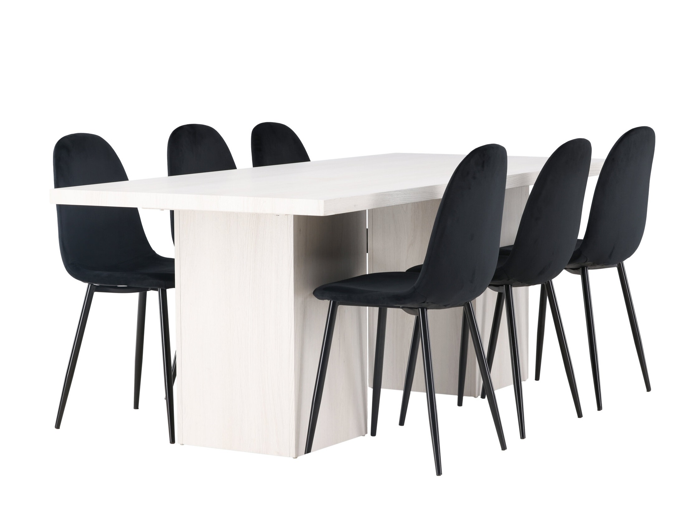Conjunto de mesas y sillas para comedor Dallas 4997 (Negro)