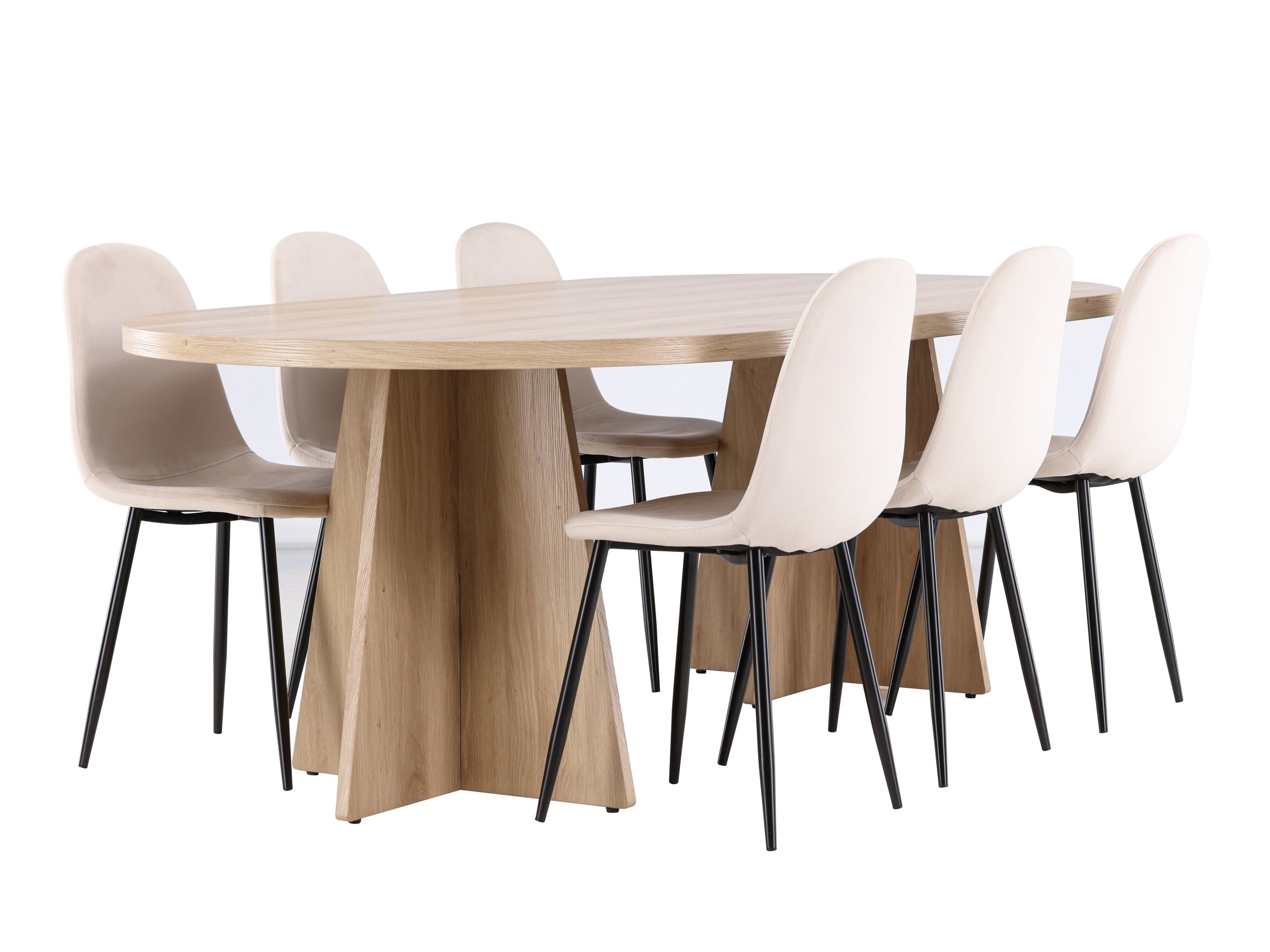 Conjunto de mesas y sillas para comedor Dallas 4998 (Beige)
