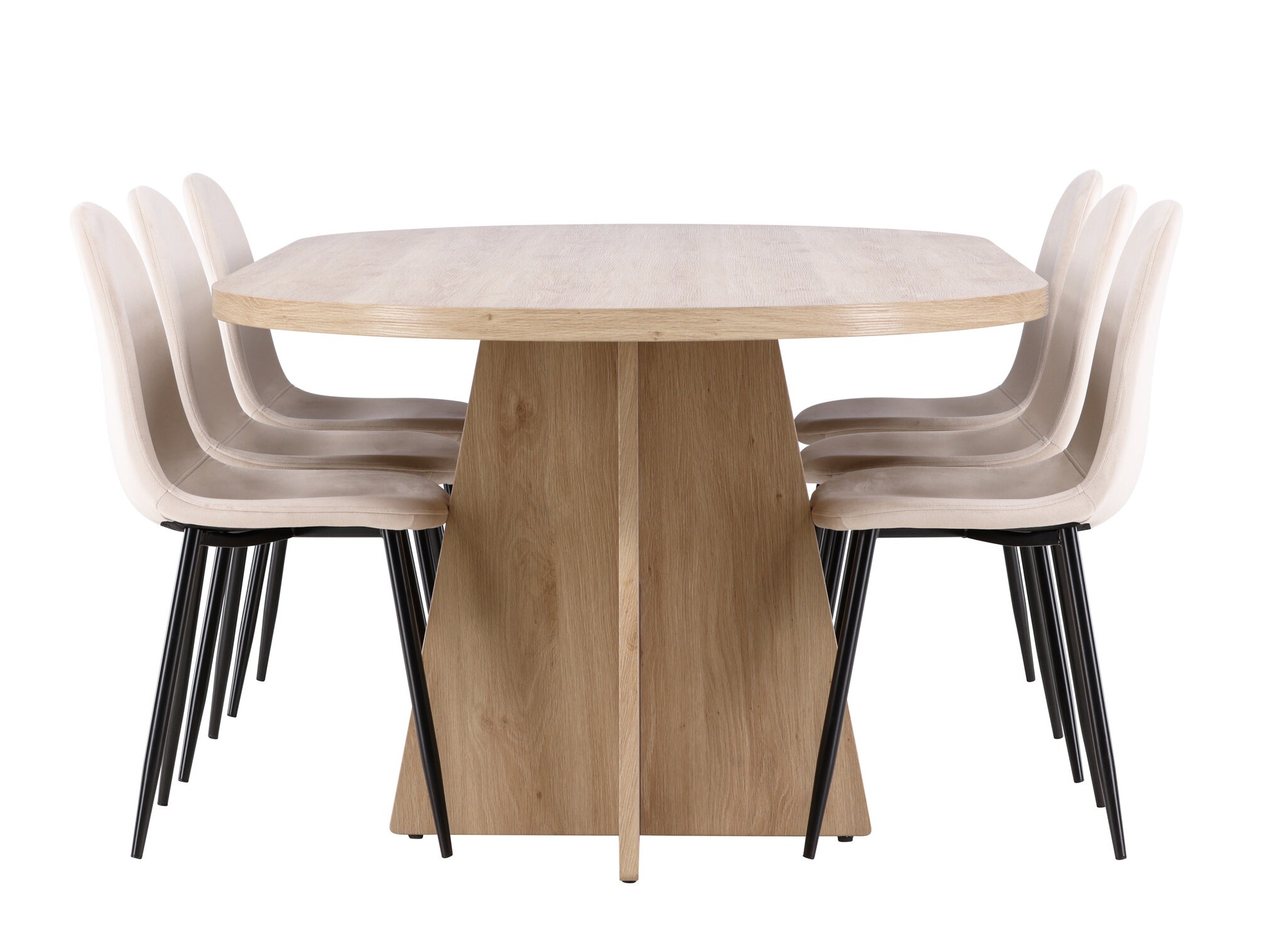 Conjunto de mesas y sillas para comedor Dallas 4998 (Beige)