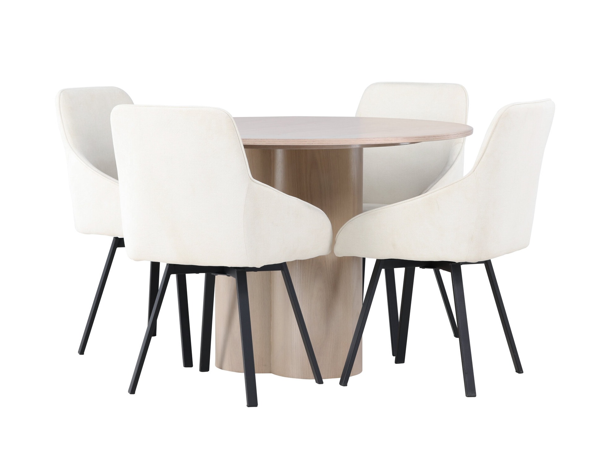 Conjunto de mesas y sillas para comedor Dallas 5008 (Luminoso madera)