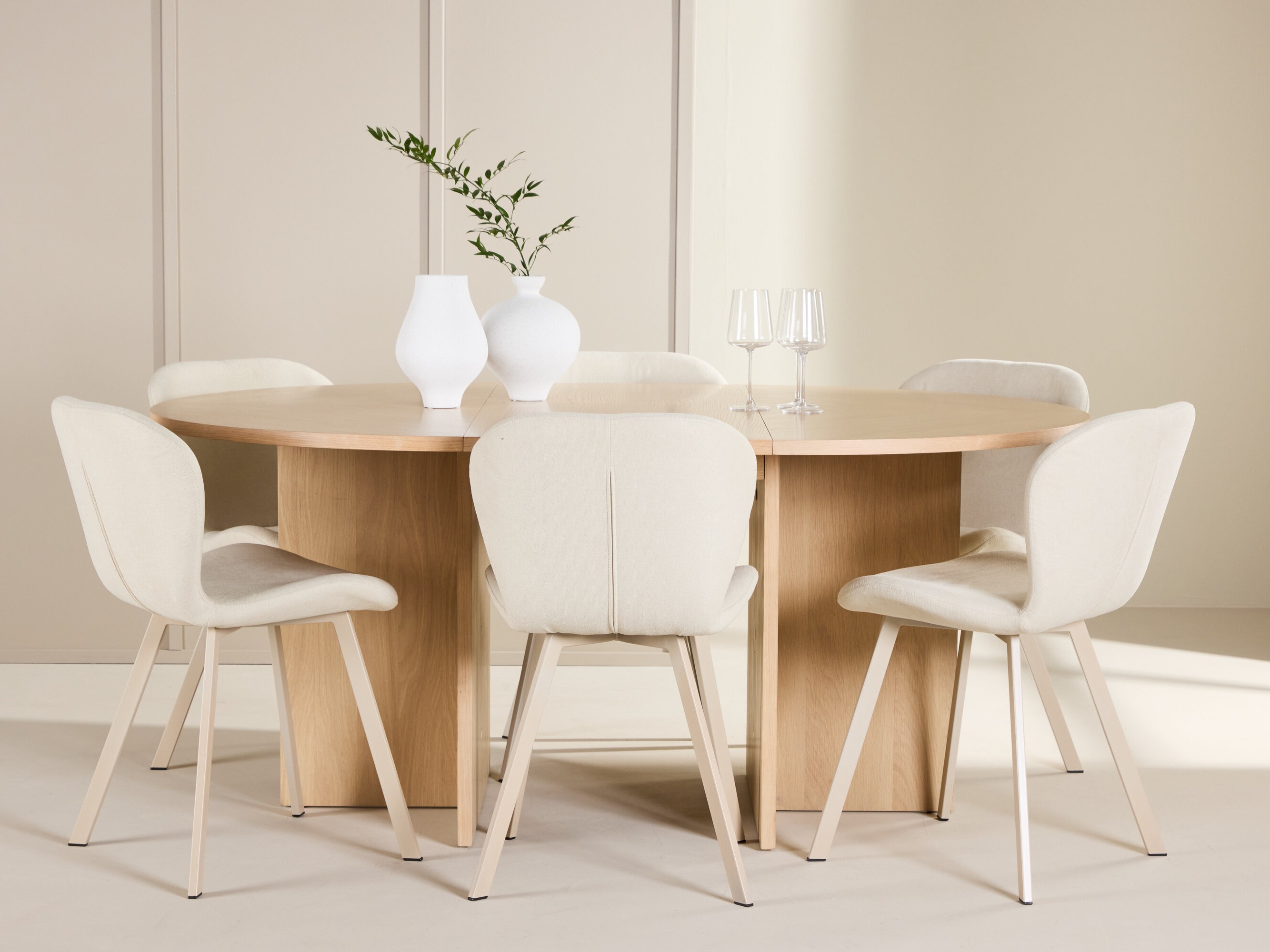 Conjunto de mesas y sillas para comedor Dallas 5010 (Roble)