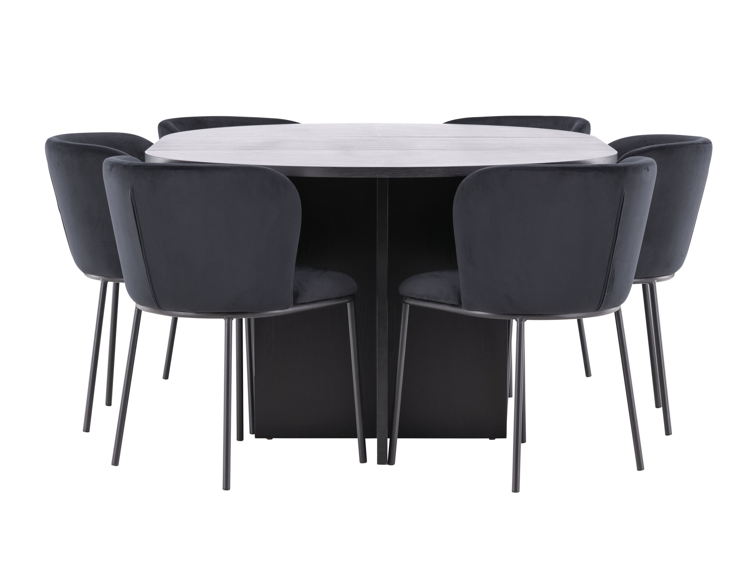 Conjunto de mesas y sillas para comedor Dallas 5013 (Negro)