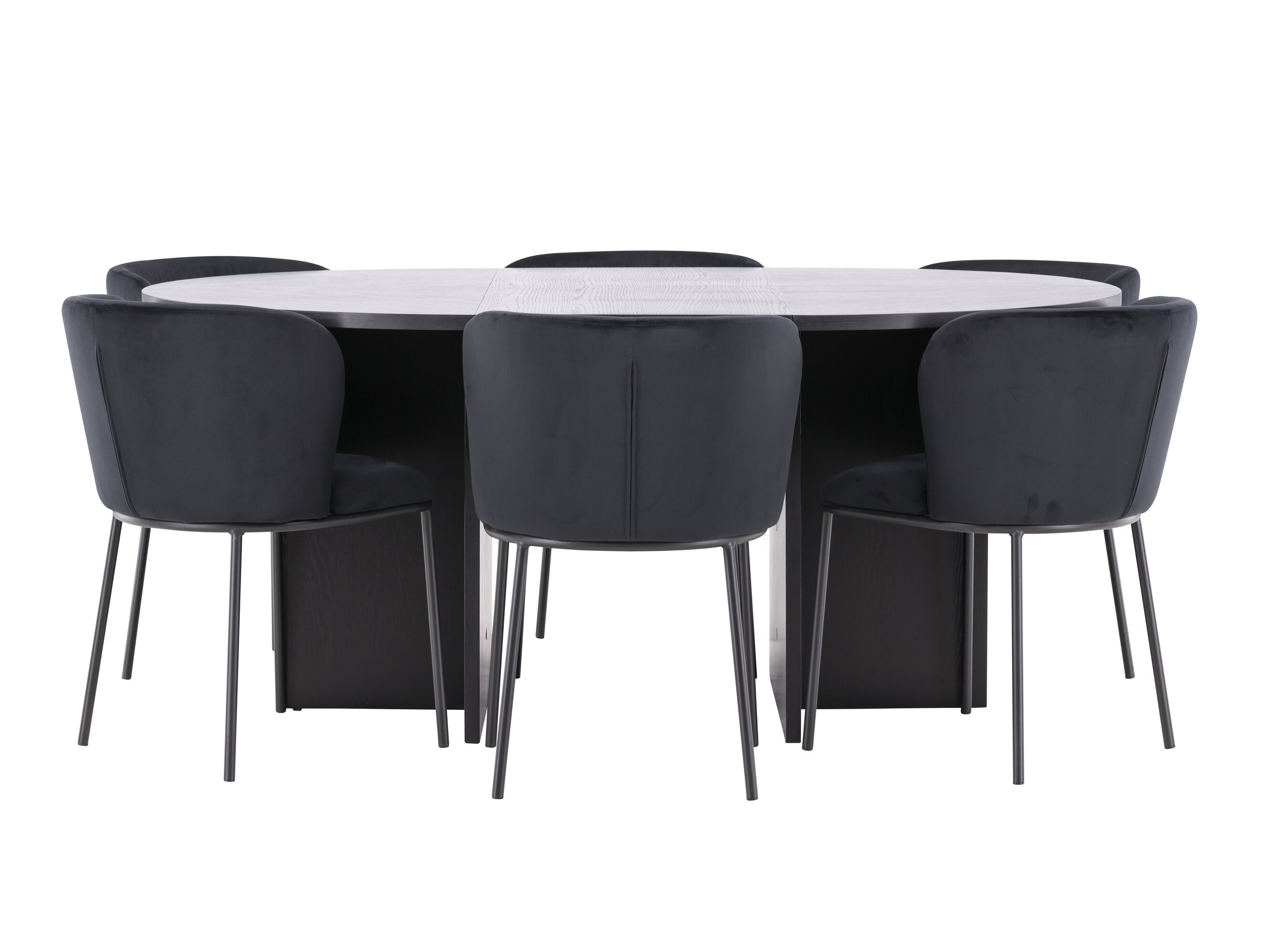 Conjunto de mesas y sillas para comedor Dallas 5013 (Negro)