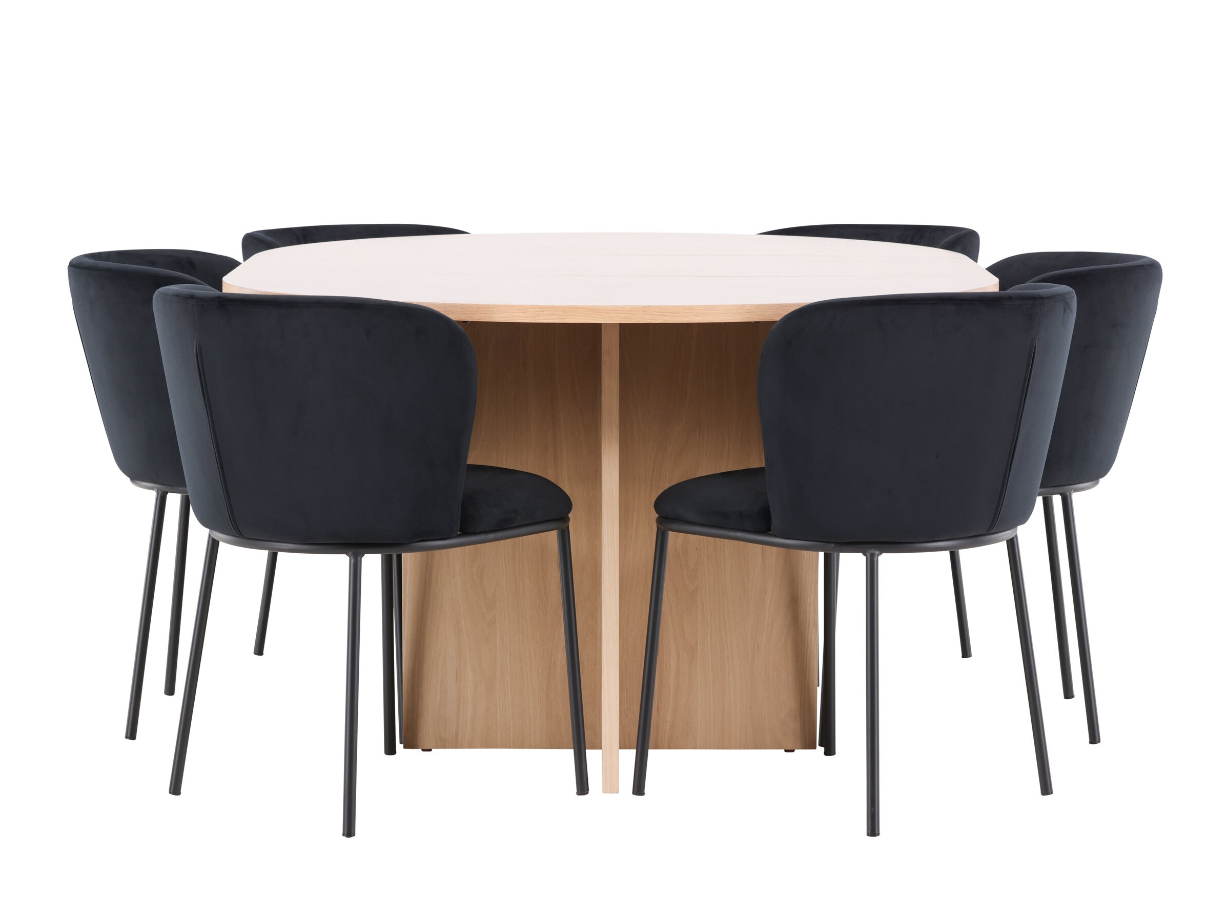 Conjunto de mesas y sillas para comedor Dallas 5013 (Roble)