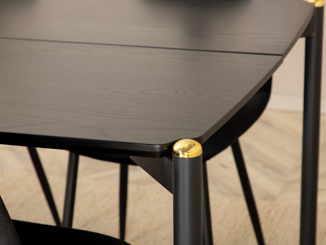 Conjunto de mesas y sillas para comedor Dallas 5016 (Negro)