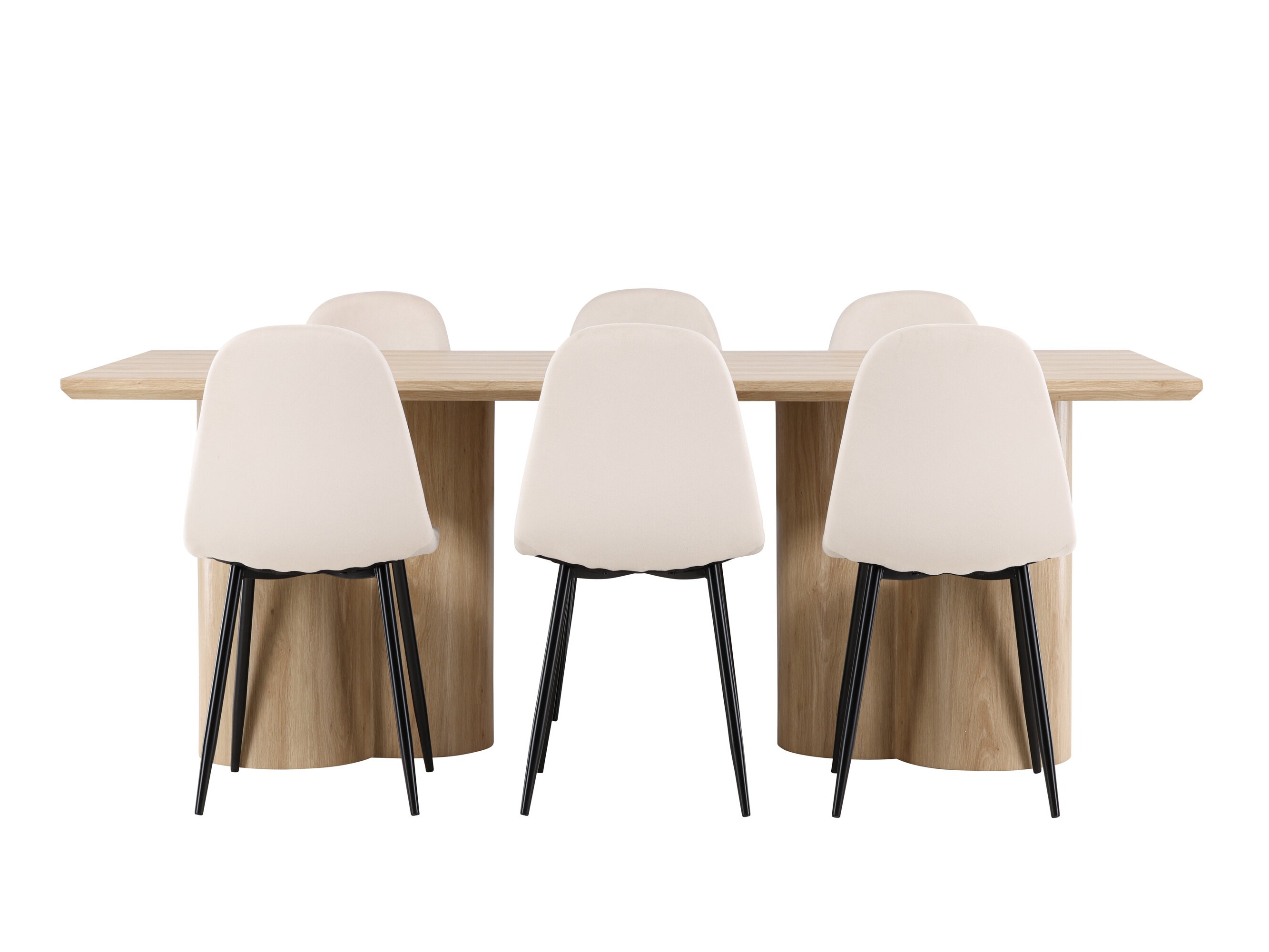 Conjunto de mesas y sillas para comedor Dallas 5018 (Beige)