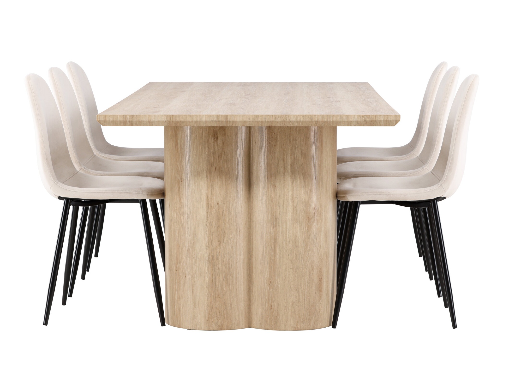 Conjunto de mesas y sillas para comedor Dallas 5018 (Beige)