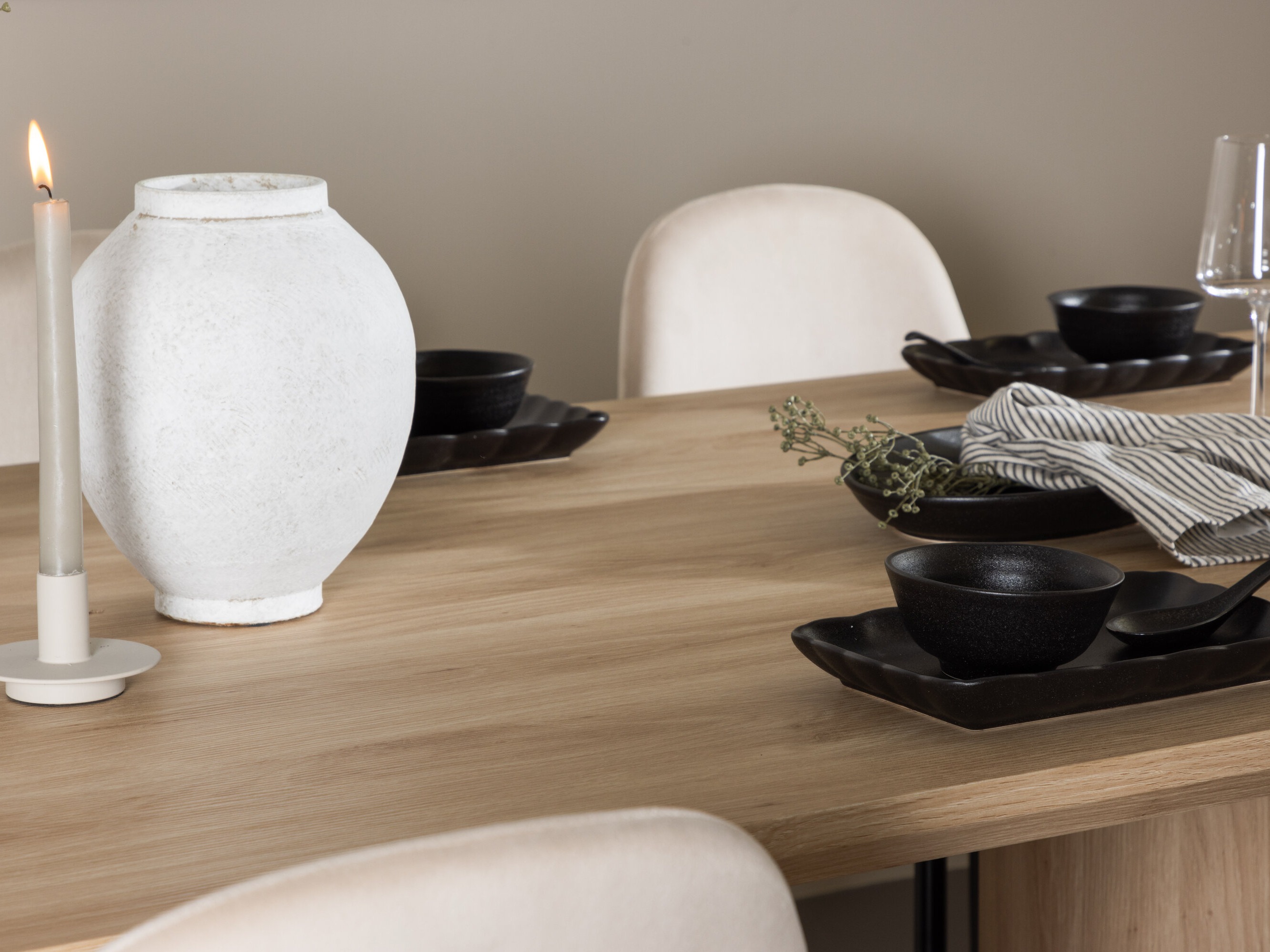 Conjunto de mesas y sillas para comedor Dallas 5018 (Beige)