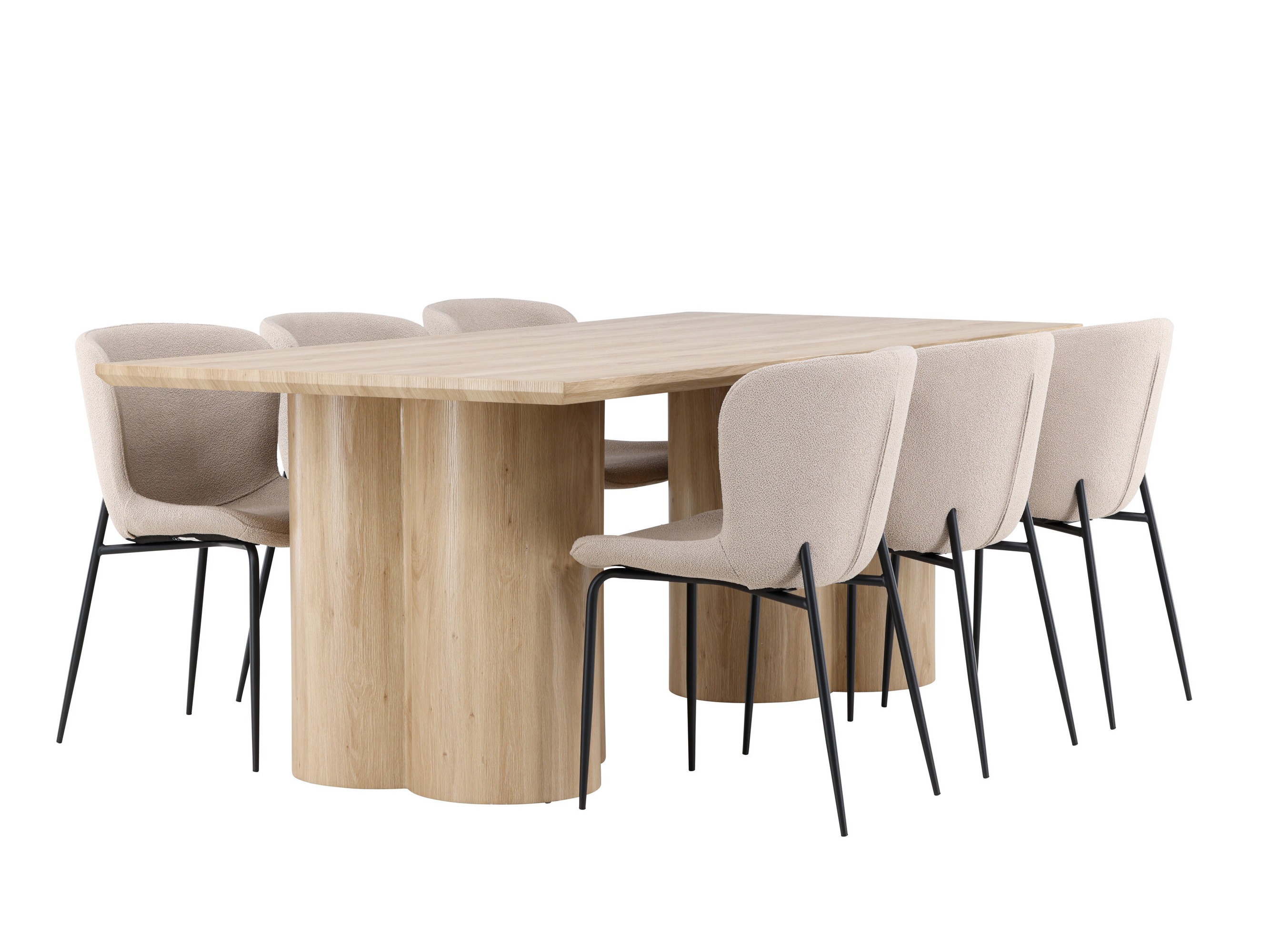 Conjunto de mesas y sillas para comedor Dallas 5021 (Beige)